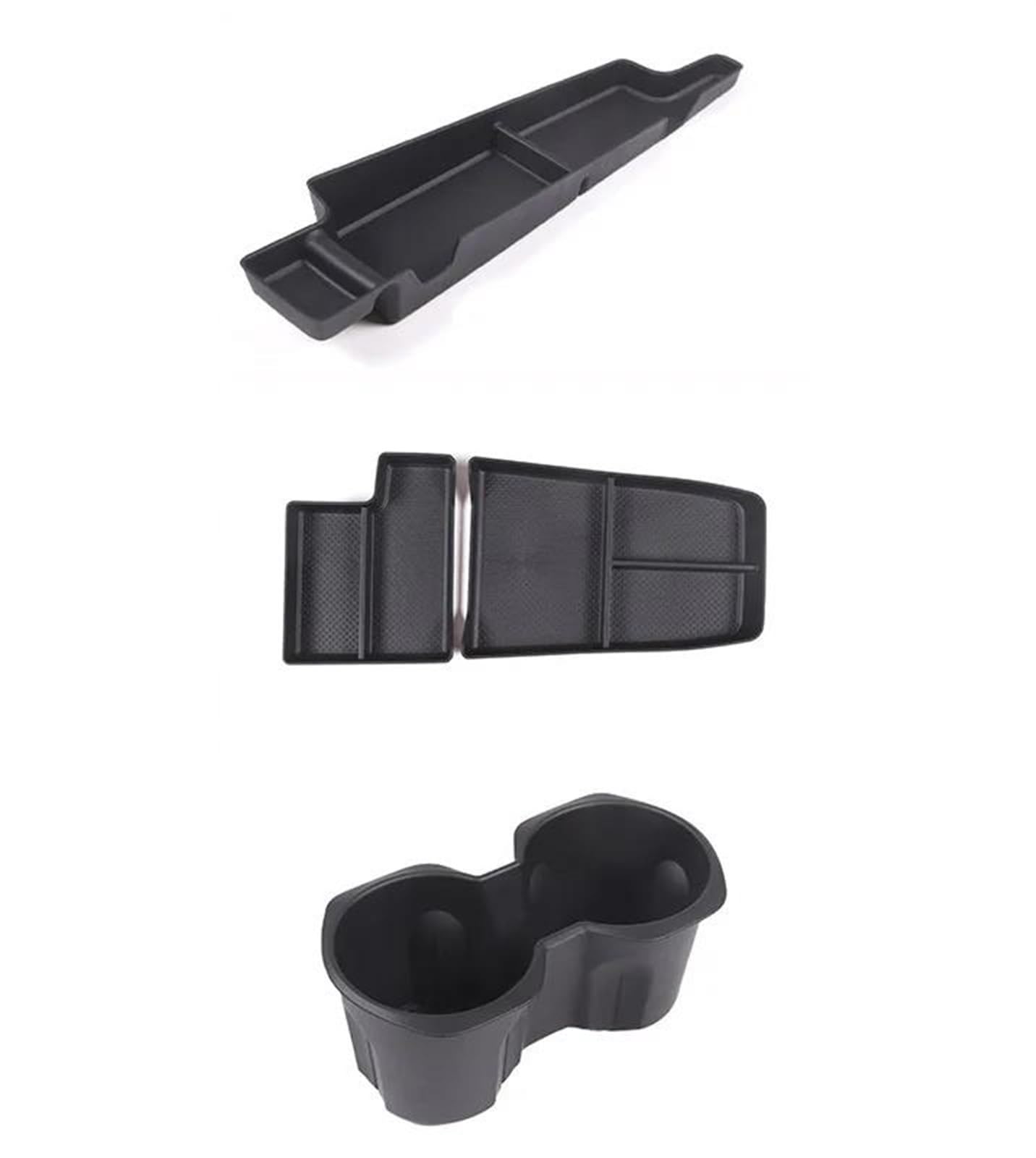 Verkleidung der Konsolenverkleidung Für X1 U11 2023-2024 TPE Schwarz Auto Mittelkonsole Wasserbecherhalter Aufbewahrungsbox Autoinnenausstattung Center Console Panel Dekoration(4pcs) von Punxdda