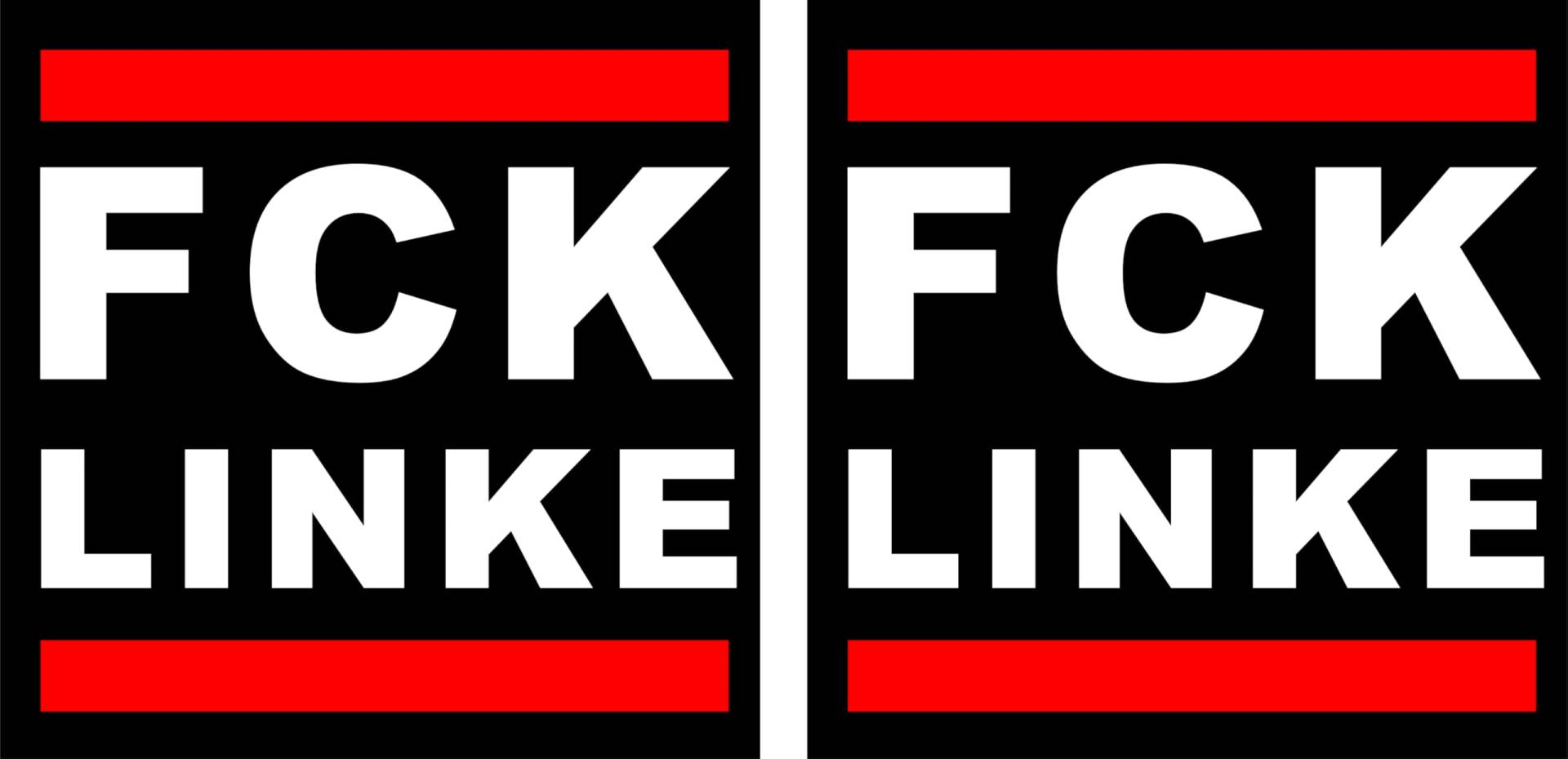 2er Set Autoaufkleber FCK Politik 10x10cm – Selbstklebende Anti-Politik Sticker für Auto, Motorrad, Laptop, Fenster – SPD, AFD, CDU, CSU, Grüne, Linke, FDP (Linke) von Pure Print Cut