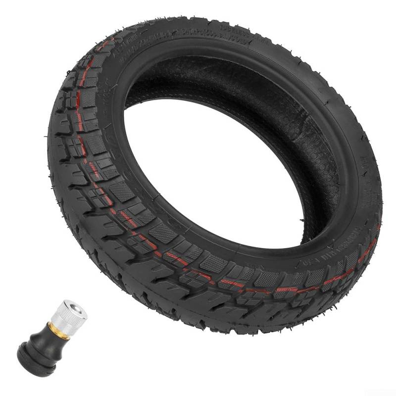 9,5 Zoll Off-Road Tubeless Reifen Mit Ventil, Elektroroller Reifen Ersatzrad Für NIU*KQI3 Elektroroller 9.5x2.50 von Puupaa