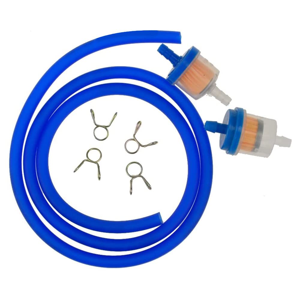 Pyatofy Gaskraftstofffilterschlauchleitung mit Clips für Chinesische GY6 50Cc 150Cc 139QMB 157QMJ Roller ATV Motorradteile von Pyatofy