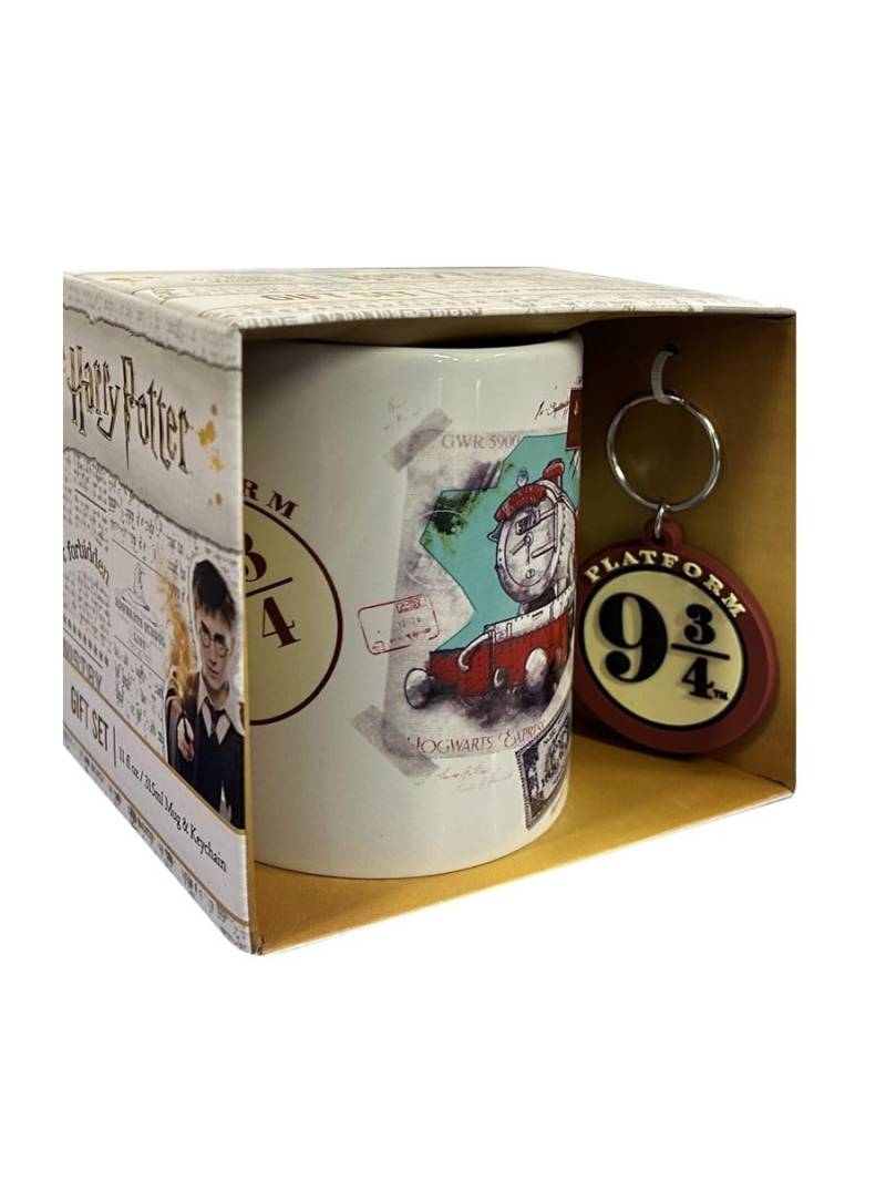 Pyramid International Tasse und Schlüsselanhänger mit Plattform 9 3/4, inklusive 312 ml Tasse, magisches Harry-Potter-Sammelgeschenk, Einheitsgröße von Pyramid International