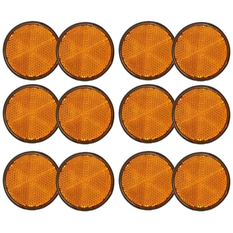 Pyugxab 12Pcs 2 Runde Orange Universal FÜR Motorrad ATV Dirt Bike von Pyugxab