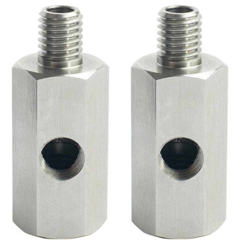 Pyugxab 2X Metrischer Adapter ÖL Druck Sensor 1/8 NPT Buchse X M10 M10X1.5 Stecker und Buchse T-Stück von Pyugxab