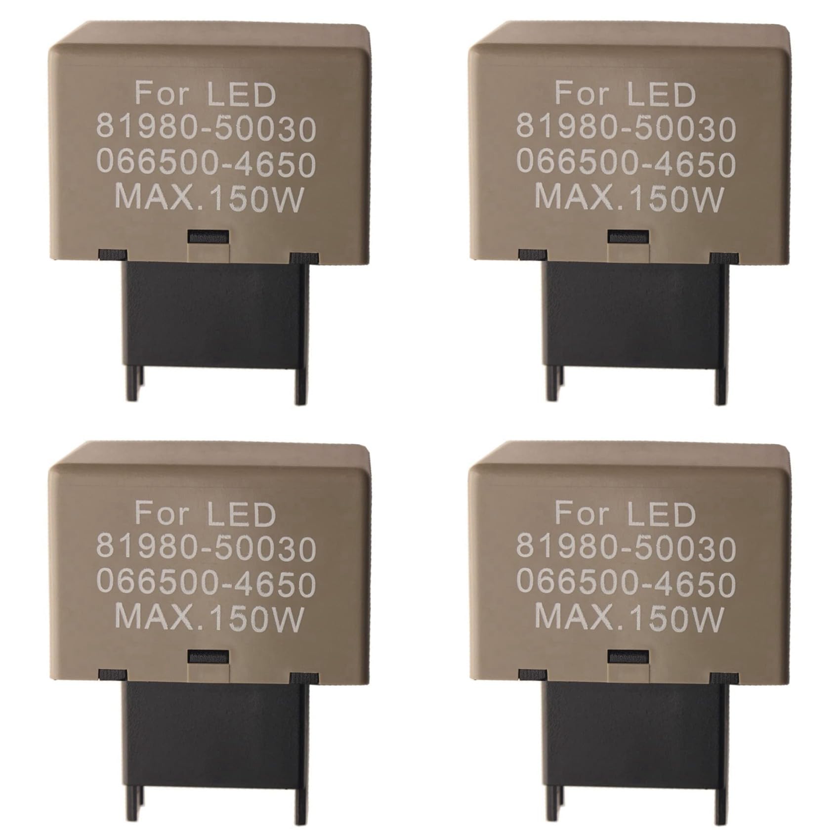 Pyugxab 4X 8-Poliges Elektronisches Blinker Relais für LED Lampe 81980-50030 066500-4650 von Pyugxab