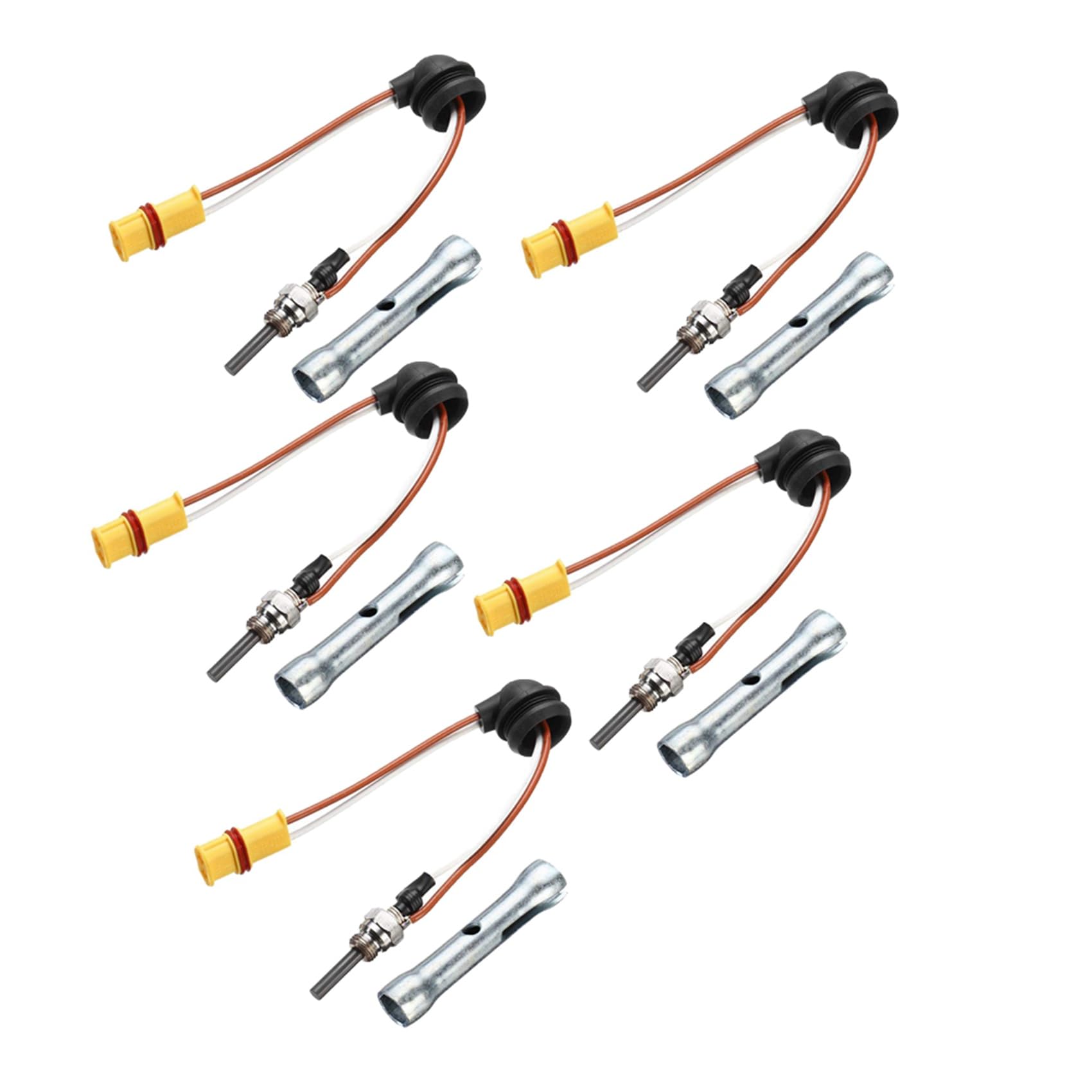 Pyugxab 5X 12V-24V Rohöl Heizung mit SchlüSsel für Eber Spacher Glowpin Glow Pin Plug 1000-8000KVA für Airtronic D2 D4 D4S von Pyugxab