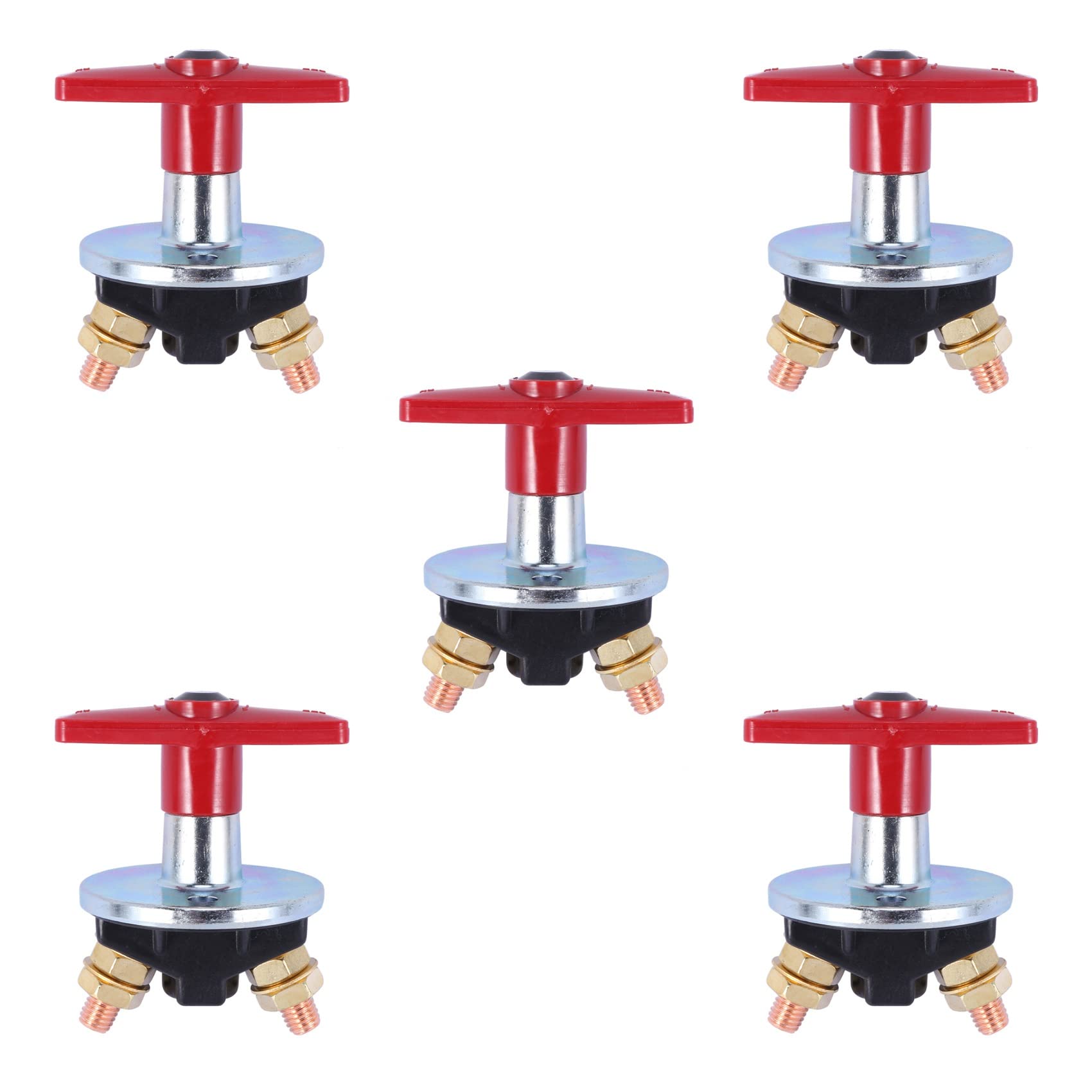 Pyugxab 5X 1500 Ampere Batterie Trenn Schalter mit Festem Schlüssel, Trenn Schalter 12 V / 24 V von Pyugxab