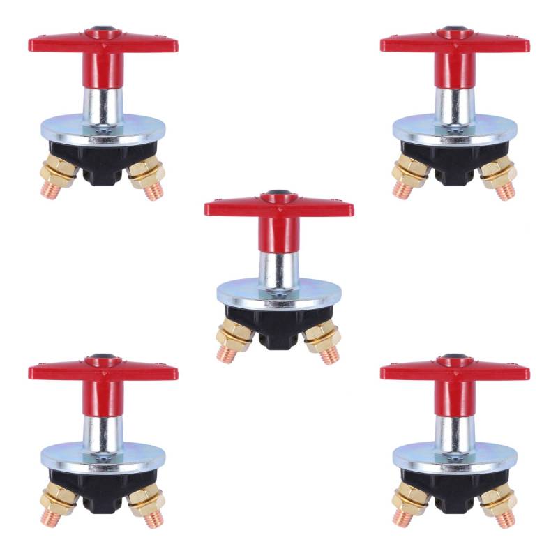 Pyugxab 5X 1500 Ampere Batterie Trenn Schalter mit Festem Schlüssel, Trenn Schalter 12 V / 24 V von Pyugxab