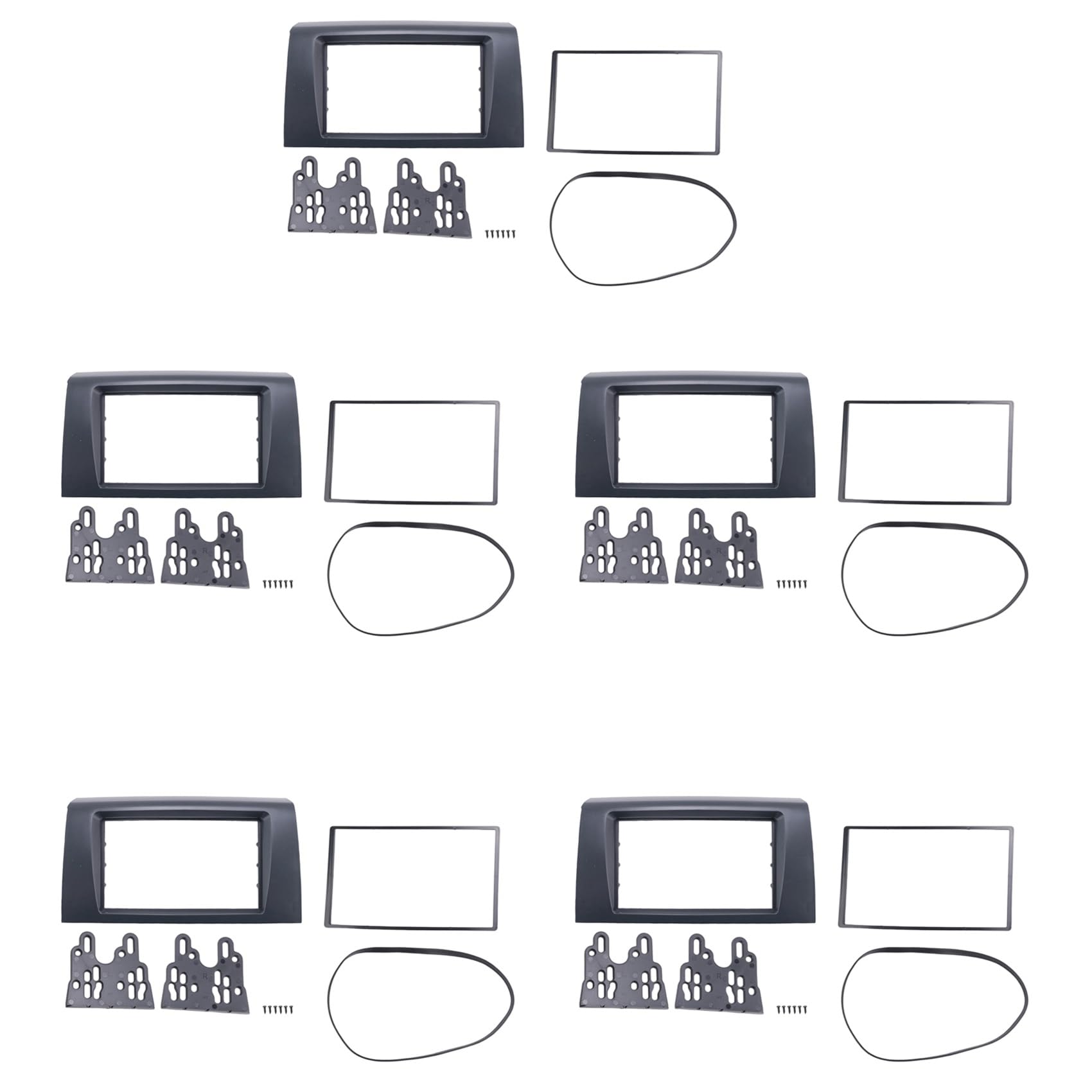 Pyugxab 5X für Swift 2005-2010 2 Din Audio Panel DVD Navigations Panel Rahmen Auto Blenden Stereo Radio Panel von Pyugxab