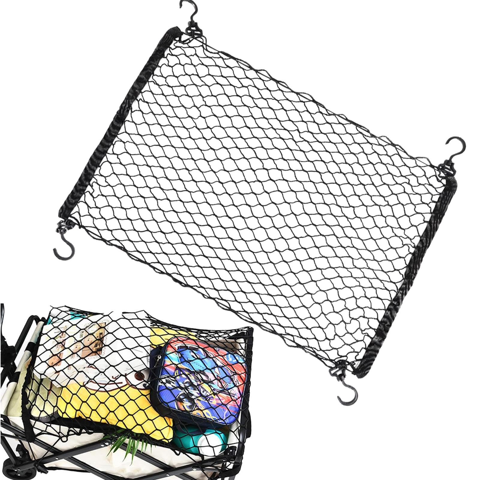 Adjustable Elastic Trunk Storage Net with Hook: Large Car Rear Organizer for Efficient Storage in Campervans, SUVs, and Trucks | Versatile Mesh Storage Solution with 36.22x29.92 inches von Pzuryhg