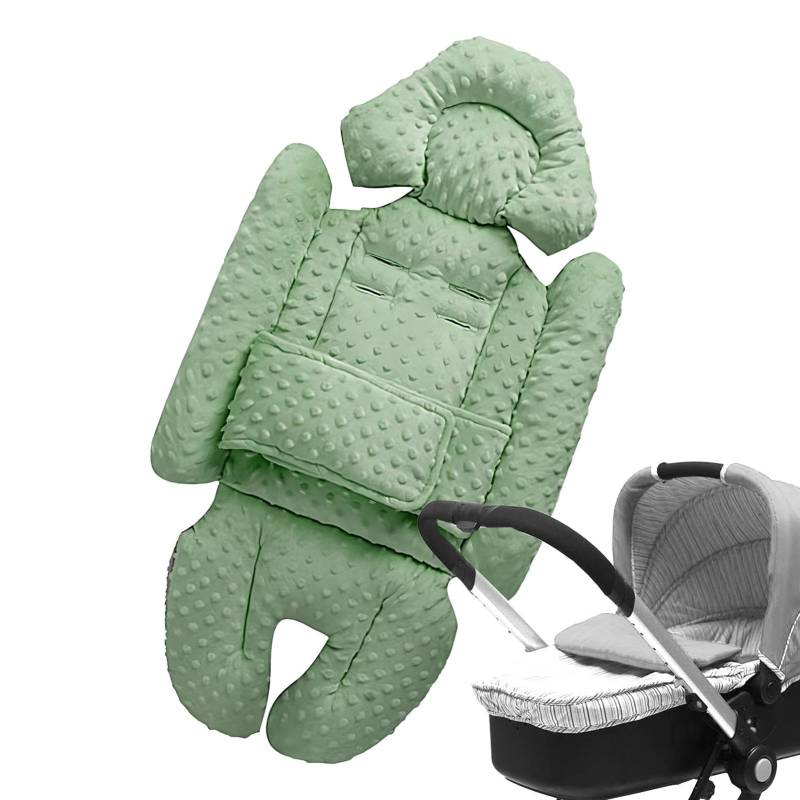 Kinderwagensitzkissen, Kopf- und Körperstütze für Neugeborene, weiches Babyauto-Sitzkissen, Kinderwagensitzeinsatz, Kopfstütze für Babyautositz, atmungsaktives Kinderwagenkissen, Autositzfutter von Pzuryhg