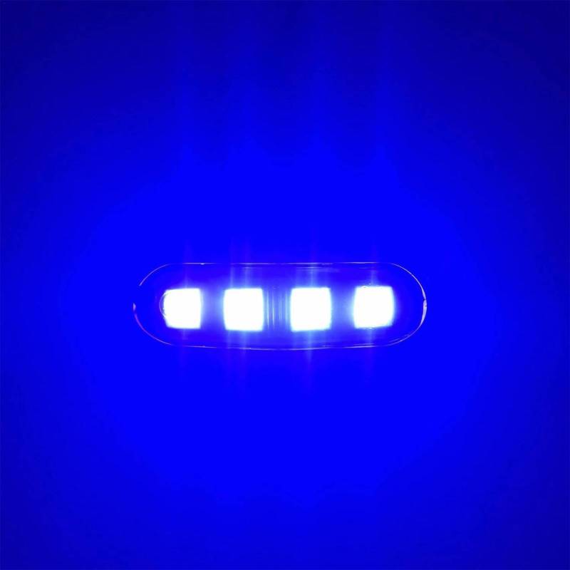 Pzuryhg Seitenmarkierungsleuchten für PKW, Anhänger, 4 LEDs, hintere Seitenmarkierungsleuchten und Blinker, IP67 wasserdichte LED-Seitenmarkierung, 12/24 V Blinker, LED-Anhängerleuchten, verbessertes von Pzuryhg