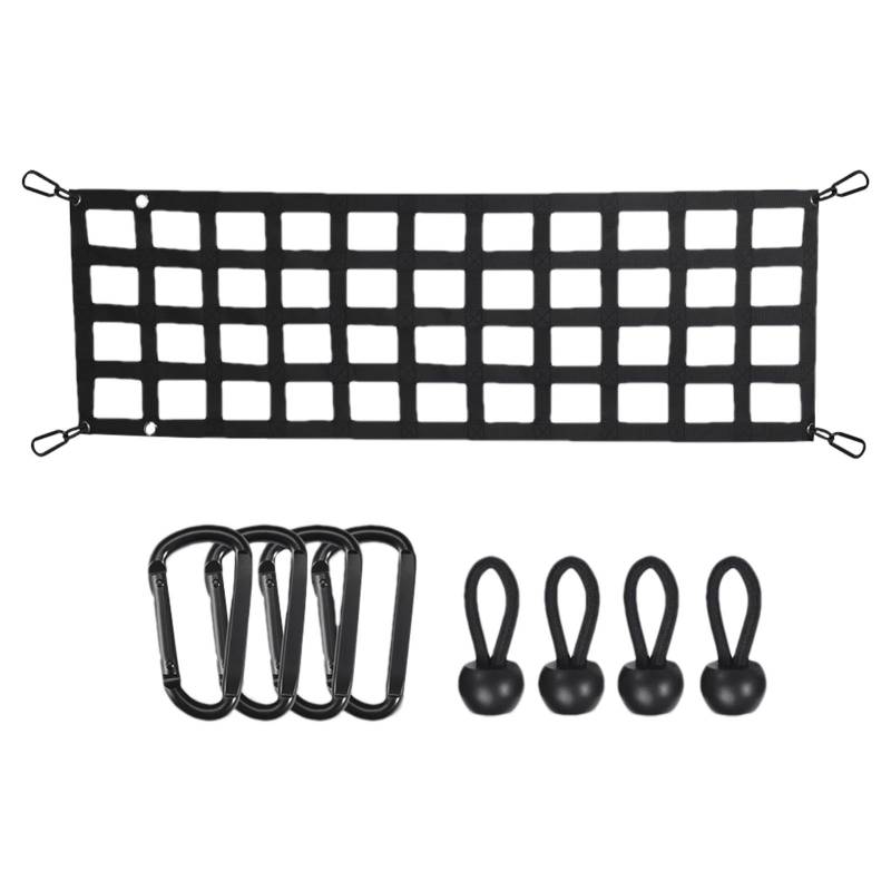 UV-geschütztes Frachtnetz, wetterfestes Gepäcknetz, LKW-Heckklappennetz, Karabinerhaken für Ladung, robustes Frachtnetz, sicheres Frachtnetz, LKW-Zubehör zum Schleppen, verstellbares Frachtnetz, von Pzuryhg