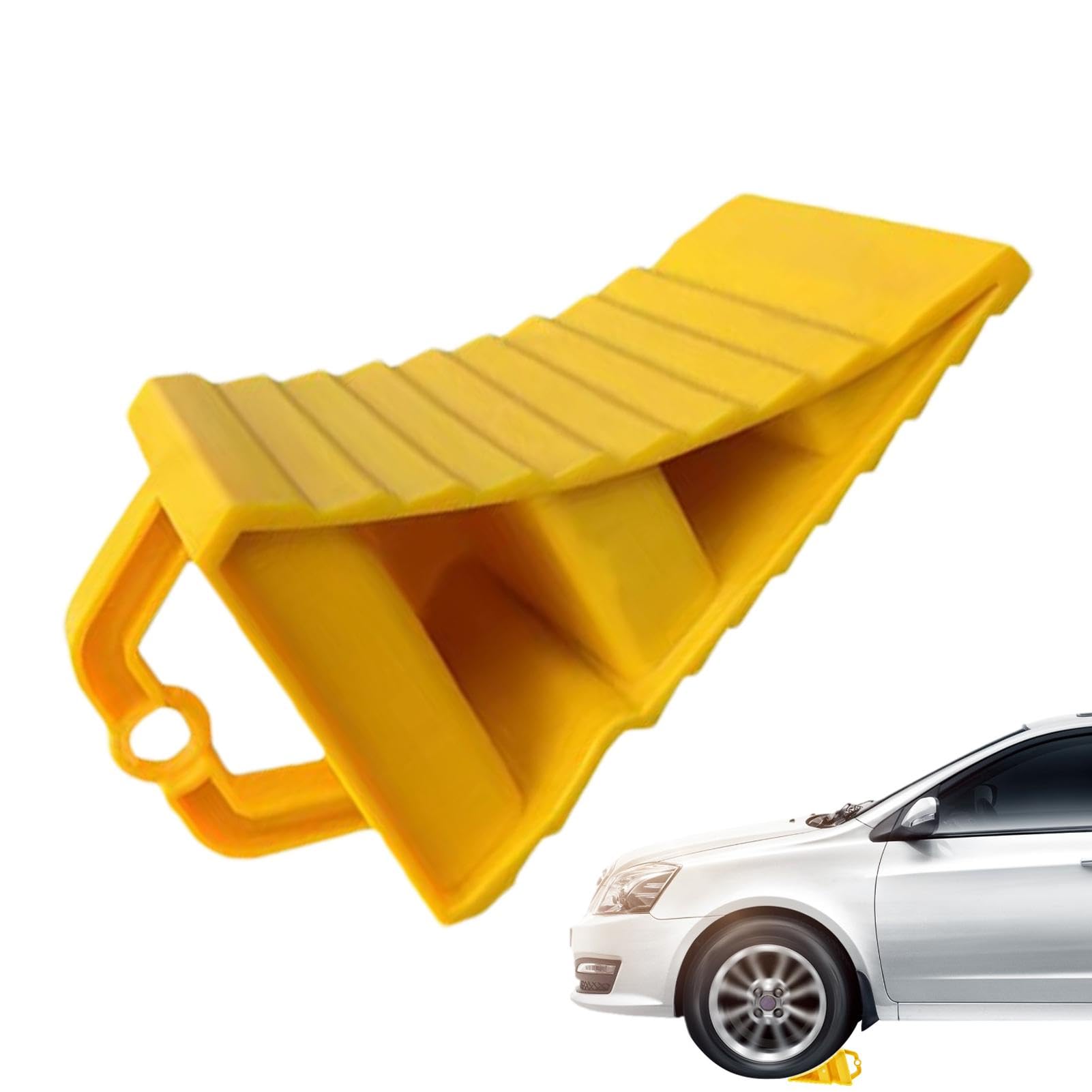 Wheel Stopper for Car, Anti-Slip Wheel Chocks, Portable Tire Chocks, Yellow Tire Stoppers, Wear-Resistant Wheel Chocks, Truck Wheel Chocks, Rv Tire Stoppers, Trailer Wheel Stoppers, Car Tire Chocks von Pzuryhg