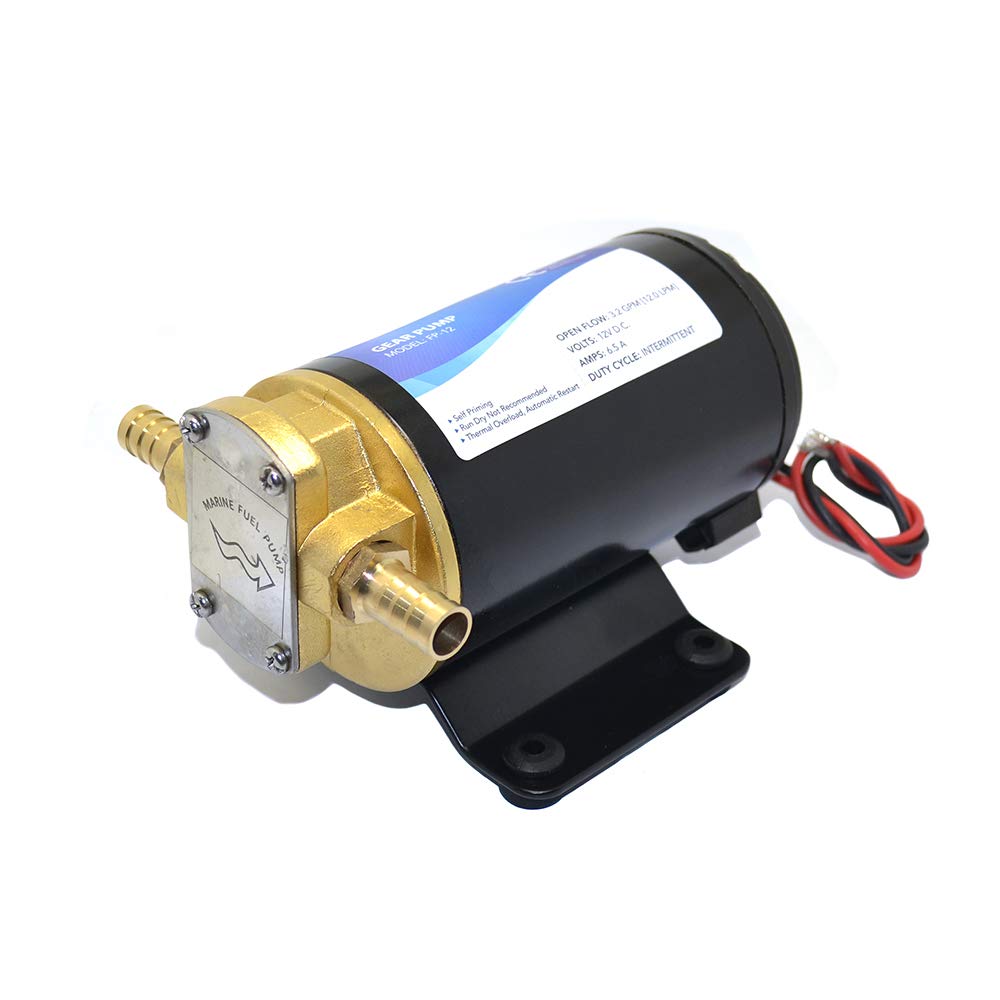 Q-BAIHE 12V DC-Getriebeölpumpe Kraftstoffpumpe Selbstansaugende Pumpe Dieselpumpe Saugpumpe Mikropumpe von Q-BAIHE