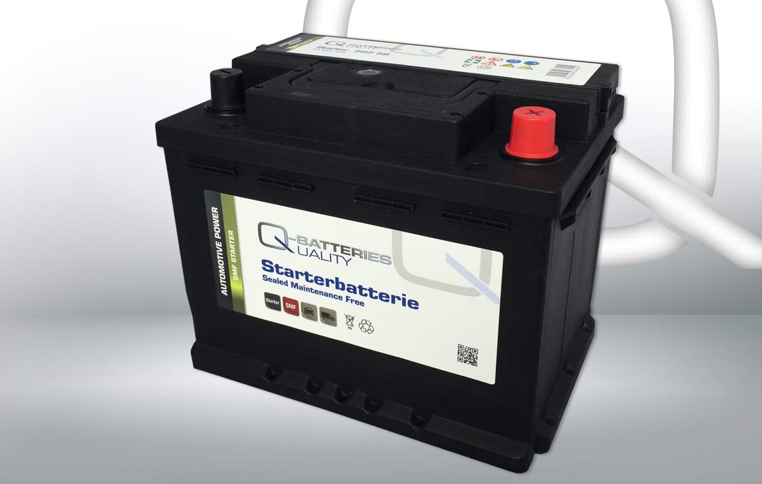 Q-Batteries Autobatterie 62Ah 540A Q62P, wartungsfrei von Q-Batteries