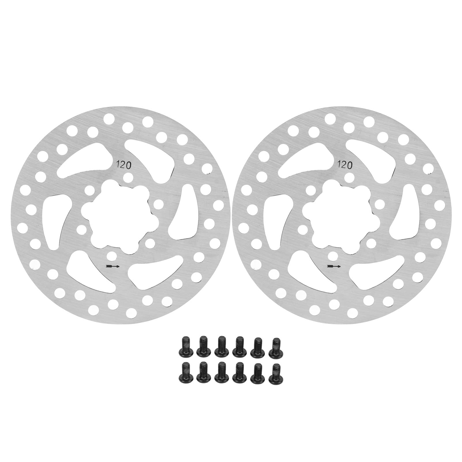 120 Mm Fahrrad-Scheibenbremsscheiben, Mountainbike-Scheibenbremsscheiben, Ersatzset Mit Schrauben von QANYEGN