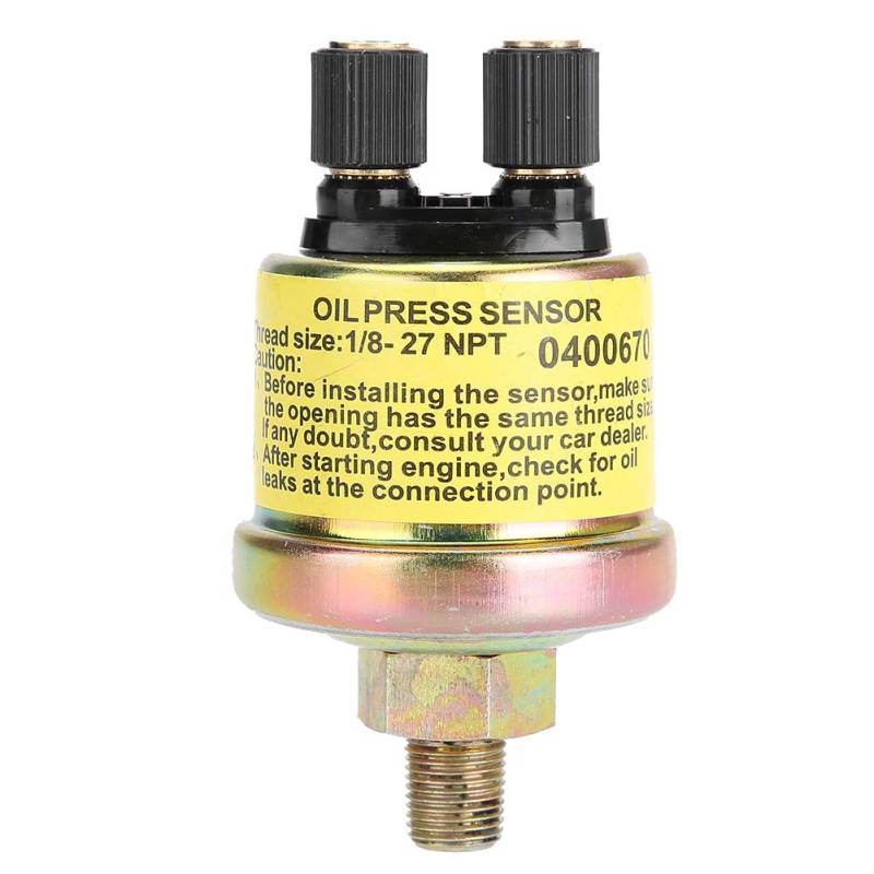 QANYEGN 1/8 NPT Öldrucksensor, Automotoröldrucksensor, Öldruckschaltersensor für Aftermarket-Messgerät von QANYEGN