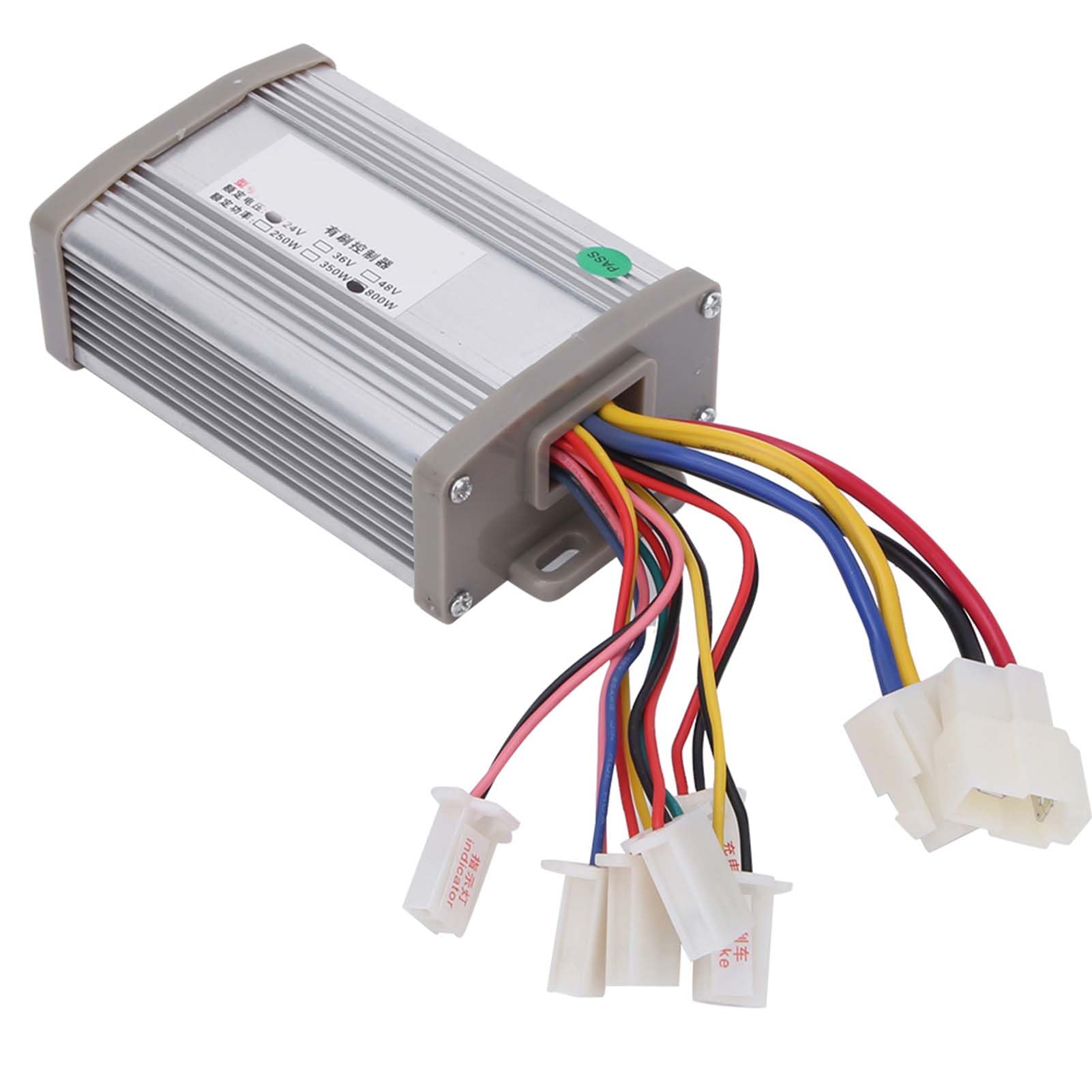 QANYEGN 24V 800W Bürstenmotor-Controller, Motorbürsten-Geschwindigkeitsregler für Elektrofahrräder, Dreiräder, acht Drähte von QANYEGN