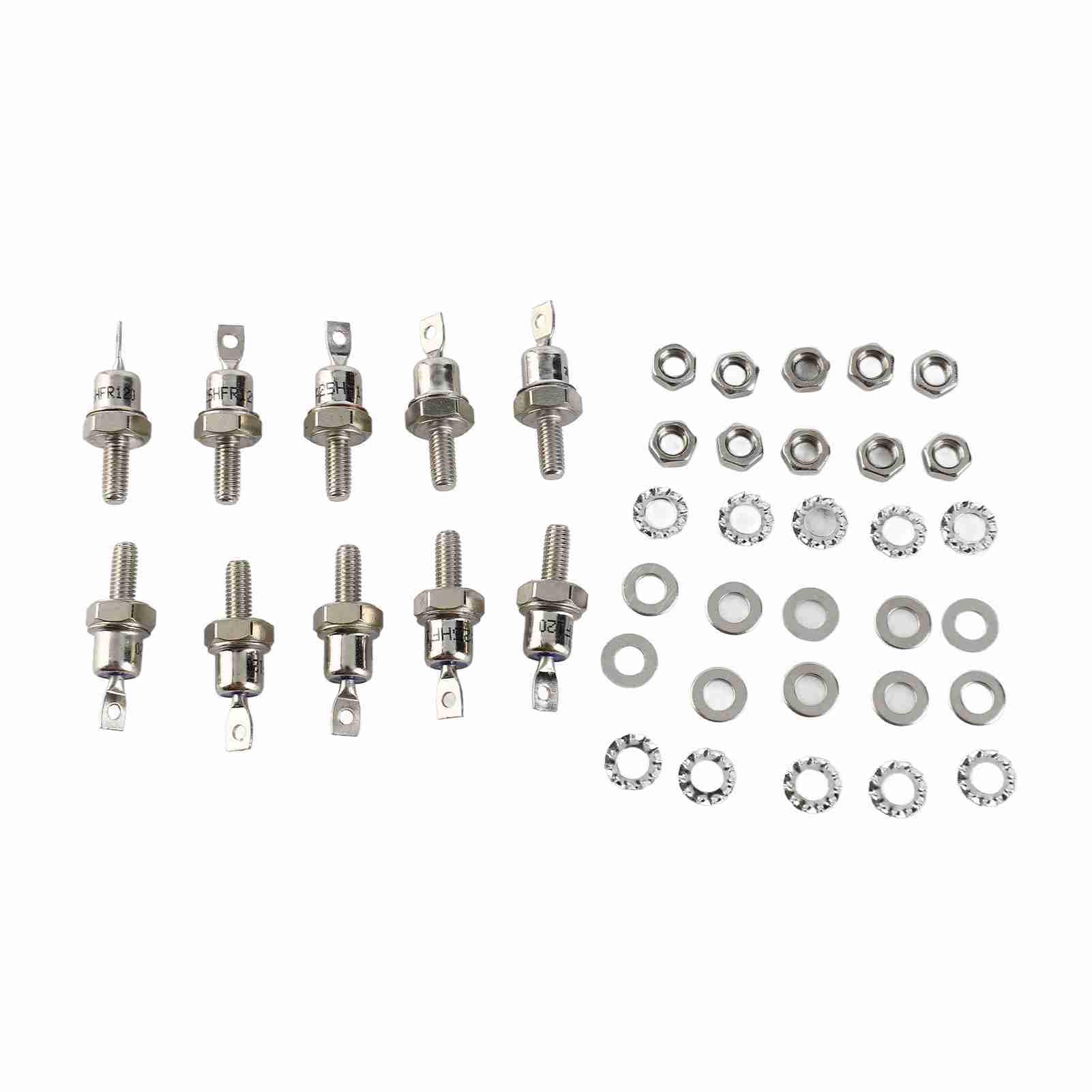 QANYEGN 5 Paar 25HFR 25HF Gleichrichterdiode, Vorwärts-Rückwärtspolarität auf Eisenbasis, Gleichrichterdiode zum Laden der Batterie und Konverter von QANYEGN