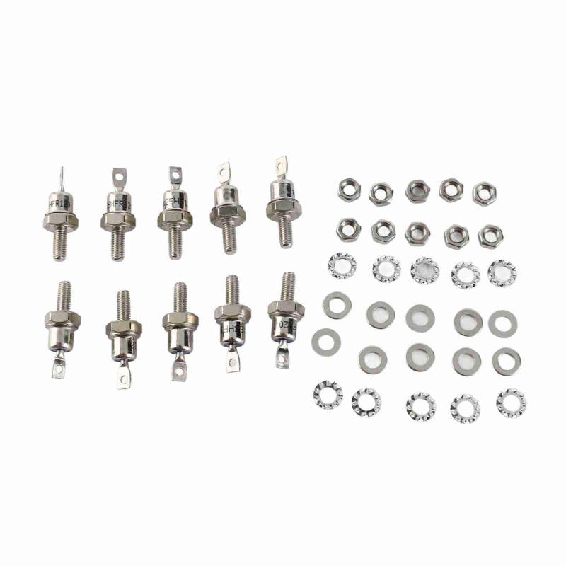 QANYEGN 5 Paar 25HFR 25HF Gleichrichterdiode, Vorwärts-Rückwärtspolarität auf Eisenbasis, Gleichrichterdiode zum Laden der Batterie und Konverter von QANYEGN