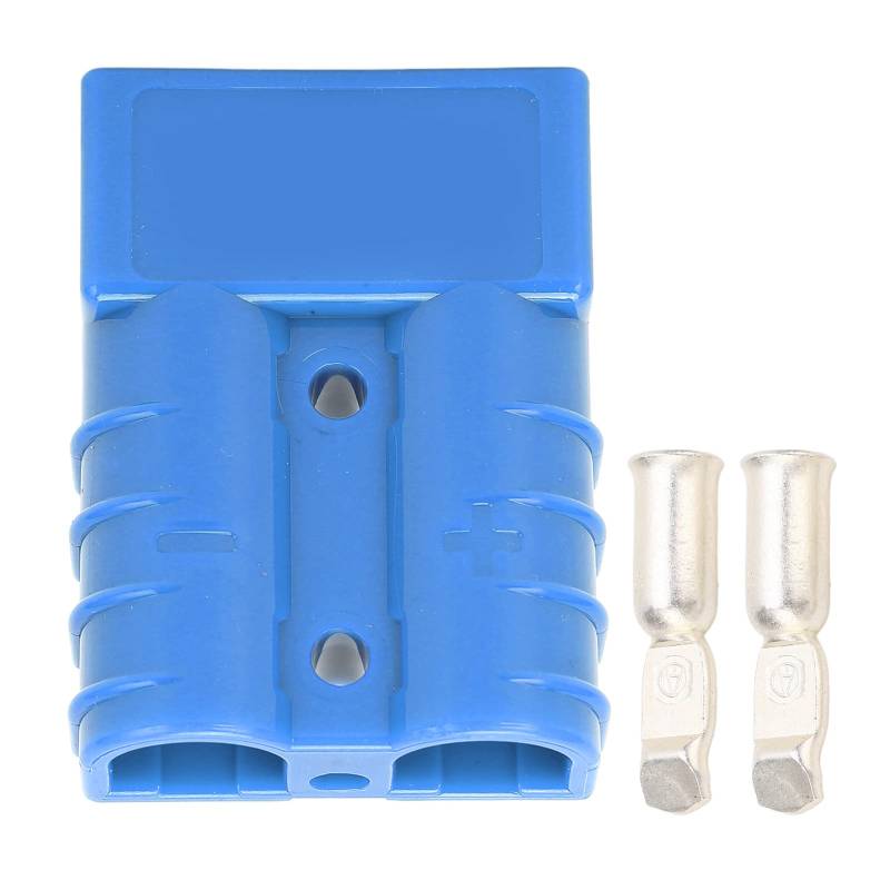 QANYEGN Batterie-Schnellanschluss-Set, Autobatterie-Anschluss, Stromanschluss mit 2-teiliger Klemme für Crimp-Anschluss-Zubehör (Blau) von QANYEGN