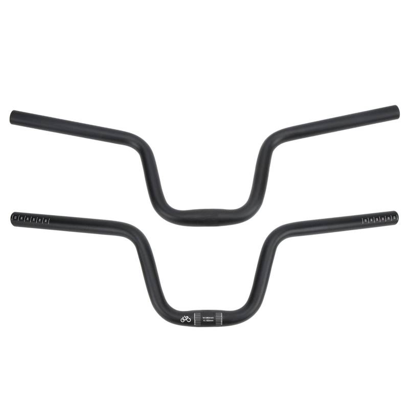 QANYEGN Fahrradlenker, Riser-Lenker aus Aluumlegierung, Fahrradschwalbenlenker Für Die Fahrradreparatur(160mm) von QANYEGN