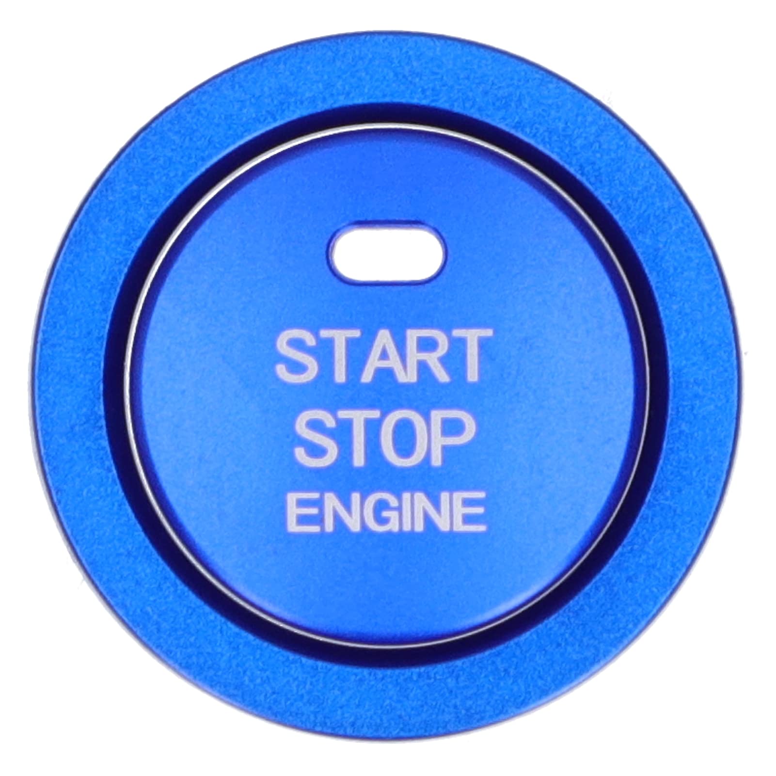 QANYEGN Motor-Start-Stopp-Zierabdeckung, Motor-Start-Abdeckung, Motor-Start-Druck-Abdeckung für den Innenraum des Autos (Blue) von QANYEGN