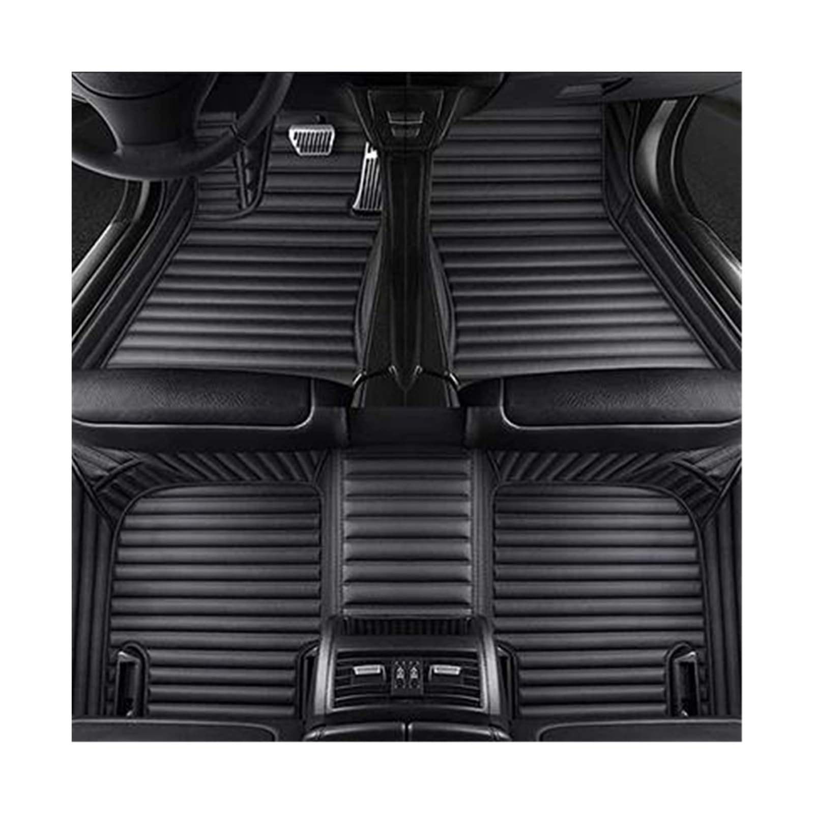 Automatten Auto-Bodenmatte, Individuelles Auto-Fußpolster Schutzteppich-Set Für B&MW X1 F48 2015 2016 2017 2018 2019 2020 2021 2022(All Black) von QAQMHVCVB