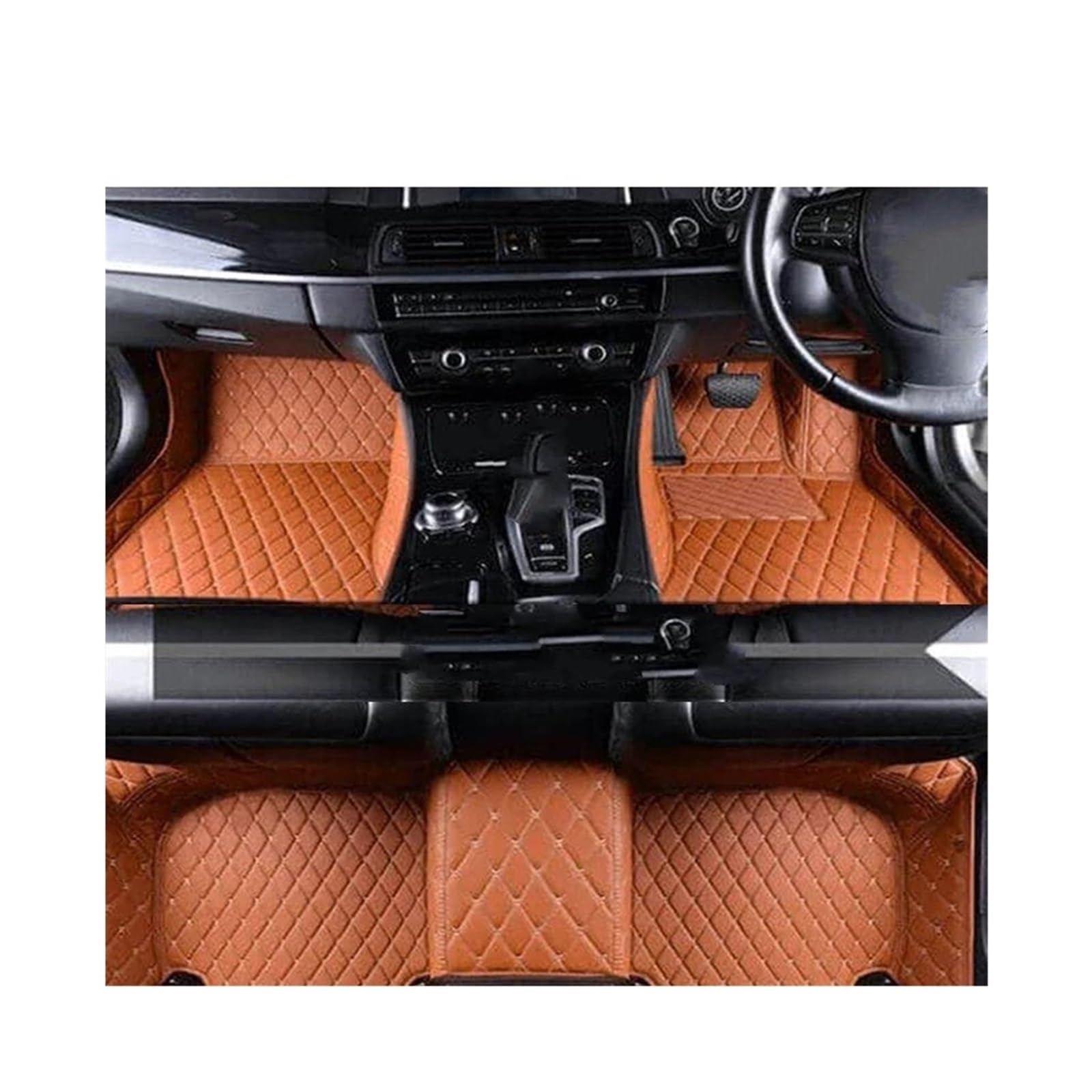 Automatten Auto-Fußmatte Für VW Für Caddy 2K 2015 2016 2017 2018 2019 wasserdichte Automatten Schutzpolster Lederteppiche(RHD Set 7) von QAQMHVCVB