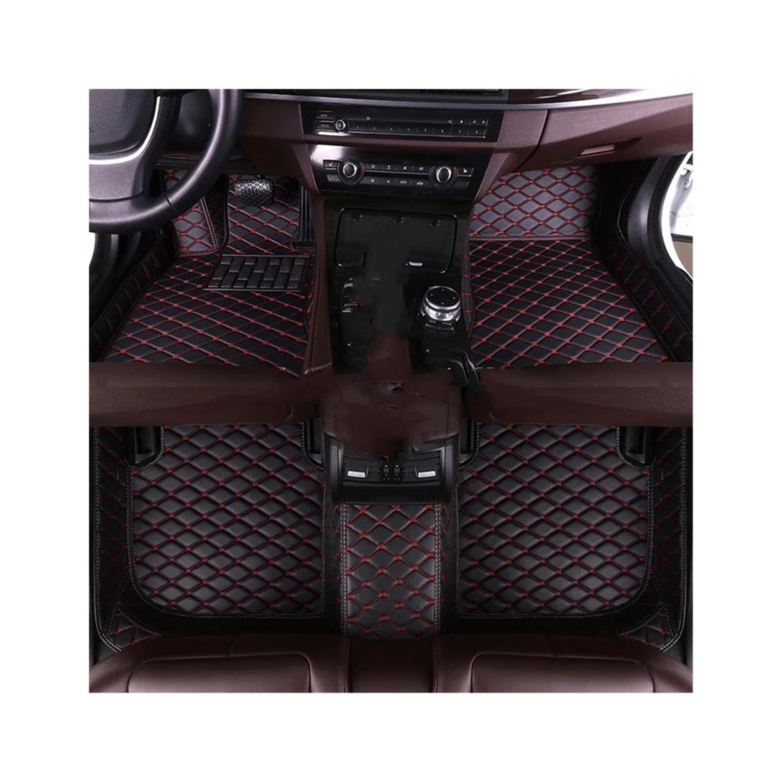 Automatten Auto-Fußmatte wasserdichte Automatten Auto-Fußpolster Teppich-Set Für Peugeot 2008 P24 2020 2021 2022(4,Left Hand Drive) von QAQMHVCVB