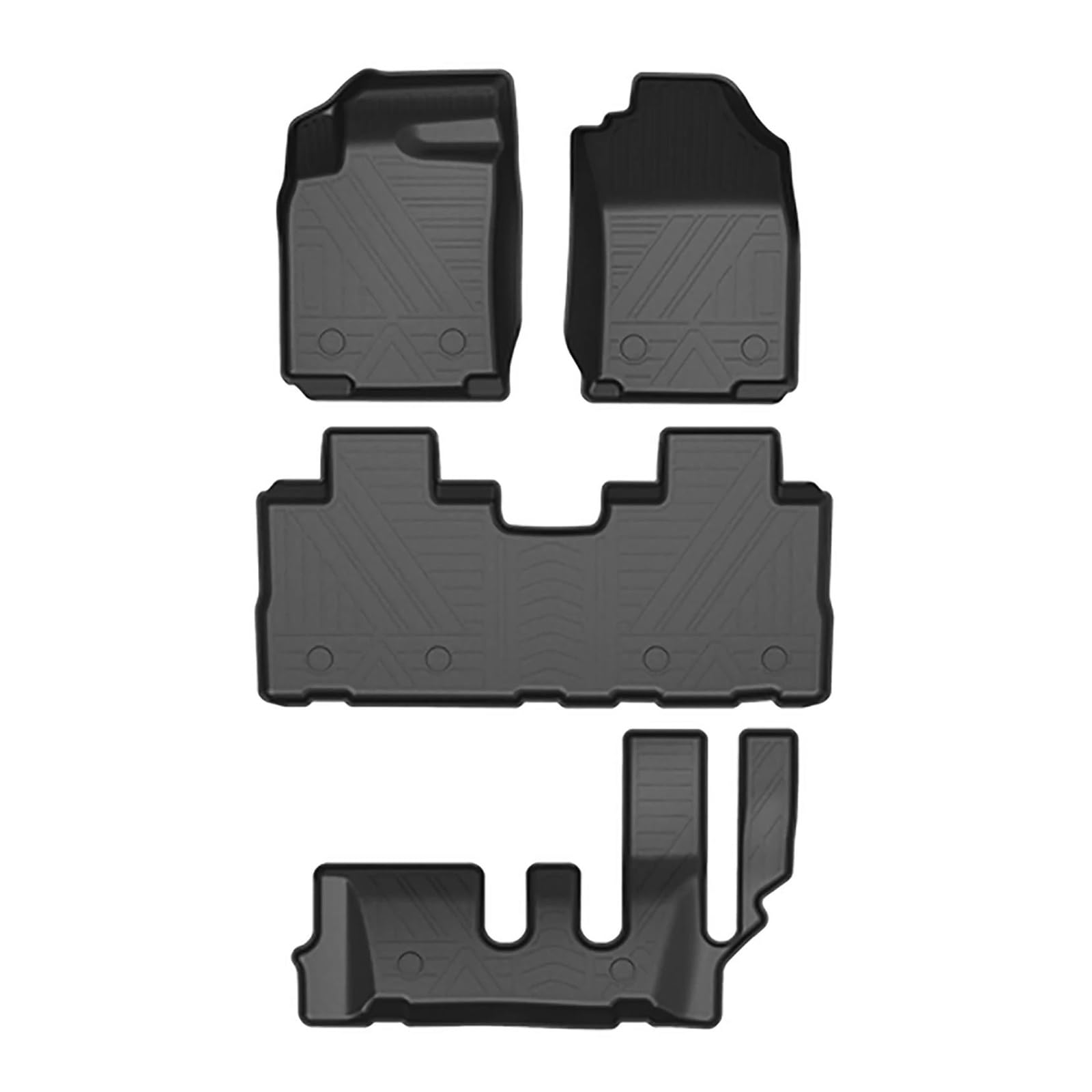 Automatten Auto-Fußmatte wasserdichte Automatten Auto-Fußpolster Teppiche Teppiche Für Chevrolet Für Captiva 2019 2020 2021 2022(LHD 7Seat 4PCS) von QAQMHVCVB