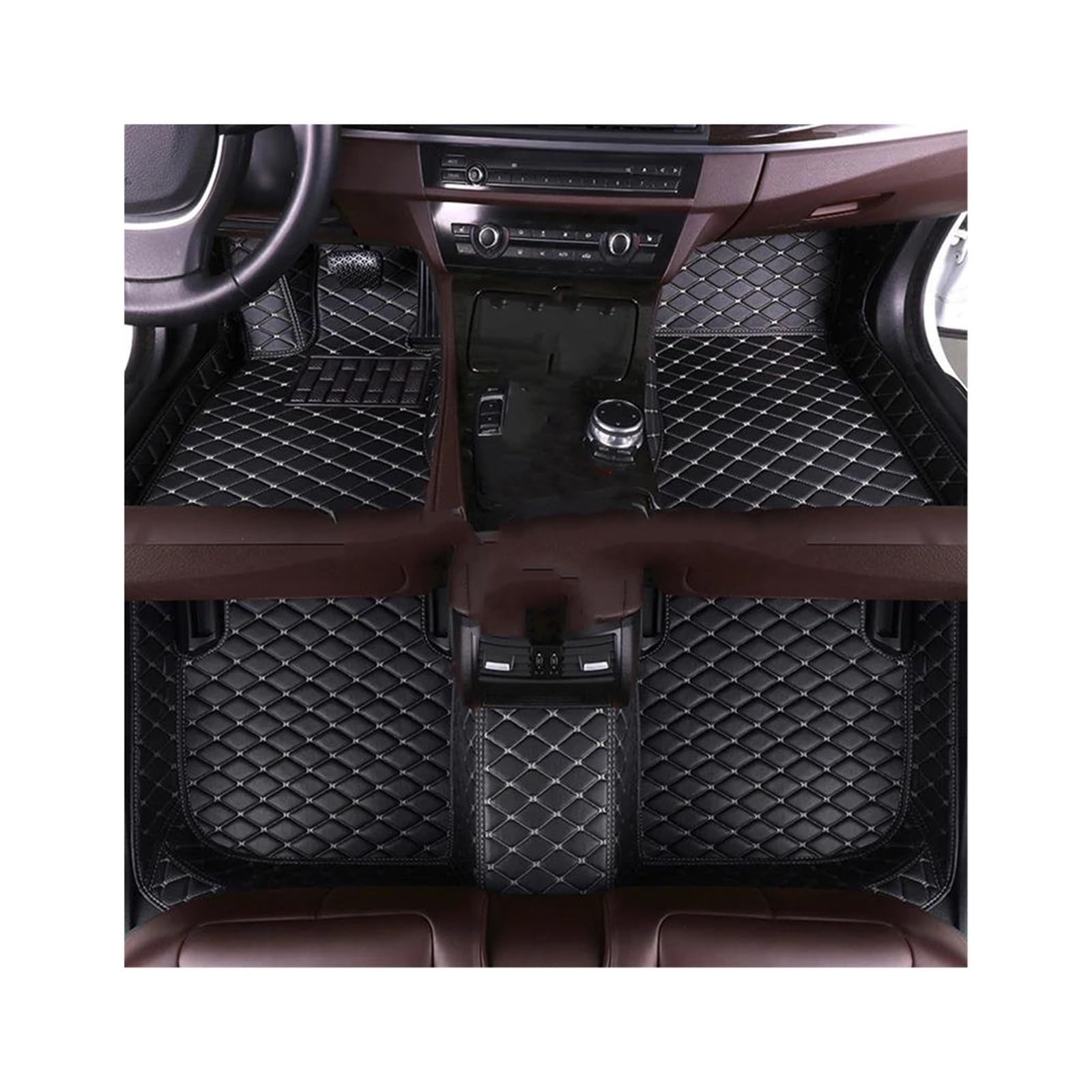 Automatten Automatten Leder Bodenmatte Autoteppiche Teppiche Innenzubehör Für Skoda Für Yeti 5L 2009 2010 2011-2017(1,Left Hand Drive) von QAQMHVCVB