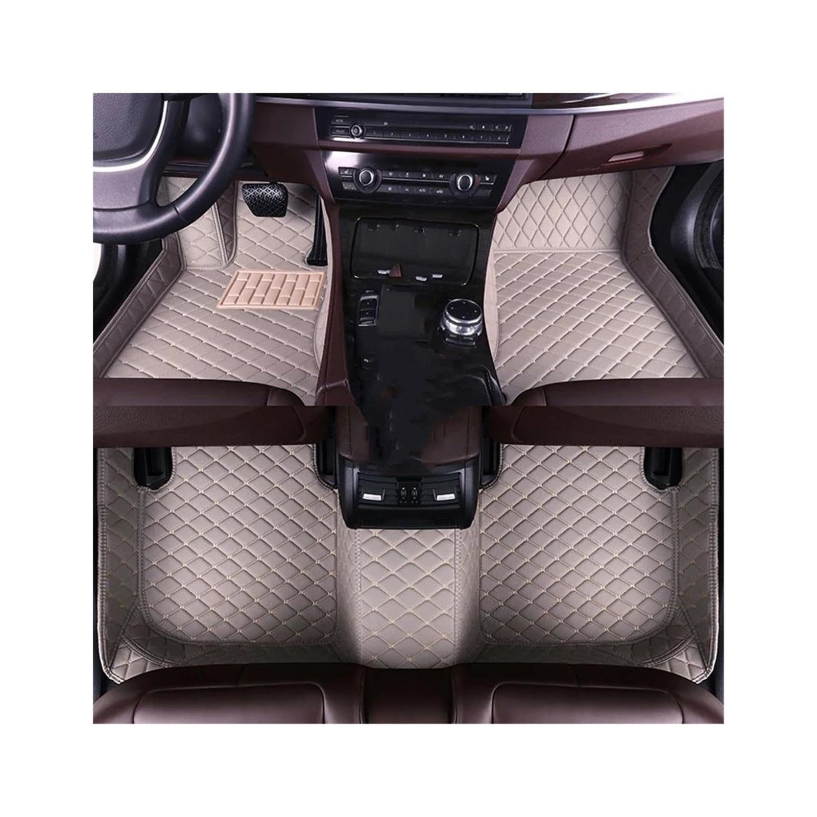 Automatten Automatten Leder Bodenmatte Autoteppiche Teppiche Innenzubehör Für Skoda Für Yeti 5L 2009 2010 2011-2017(2,Left Hand Drive) von QAQMHVCVB