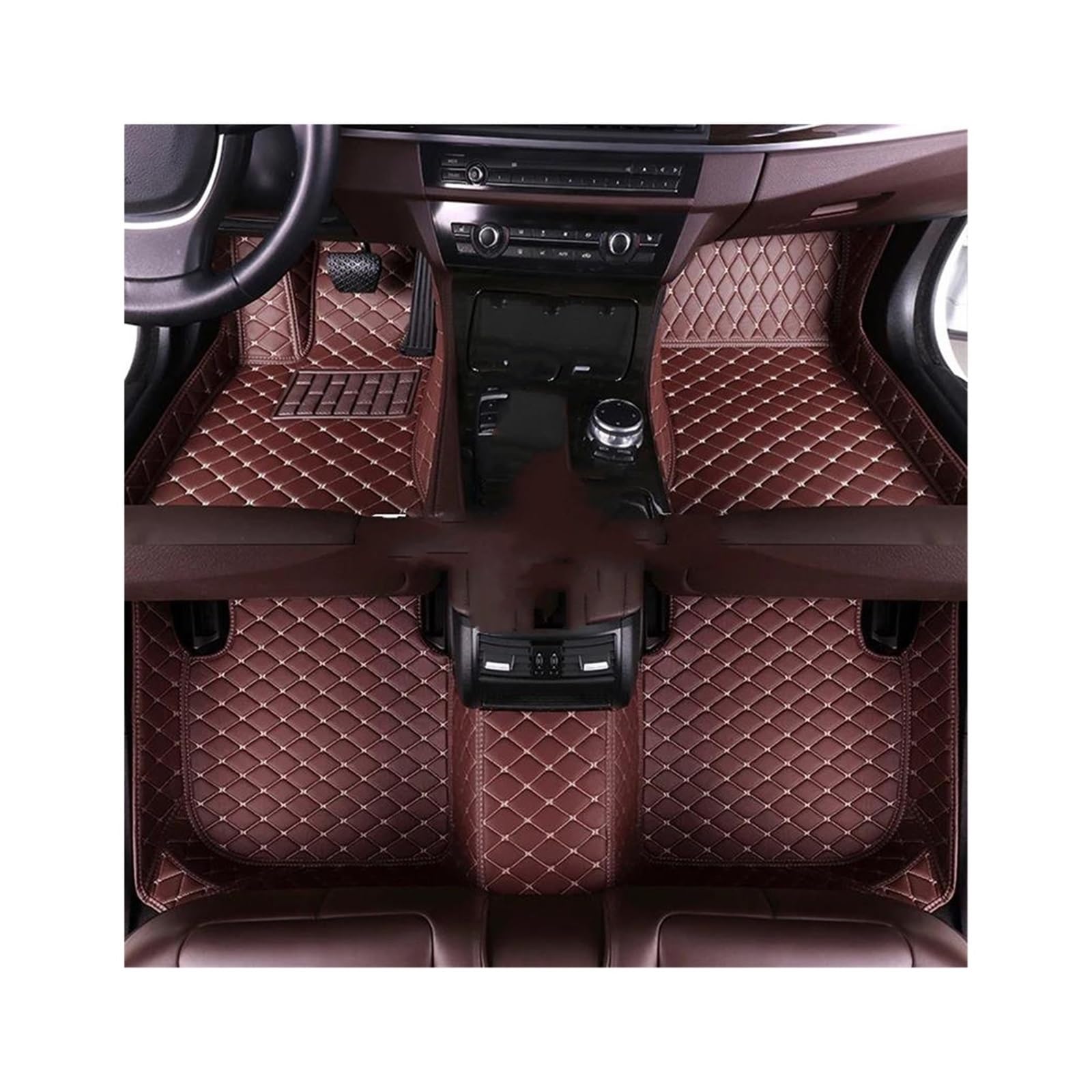 Automatten Automatten Leder Bodenmatte Autoteppiche Teppiche Innenzubehör Für Skoda Für Yeti 5L 2009 2010 2011-2017(7,Right Hand Drive) von QAQMHVCVB