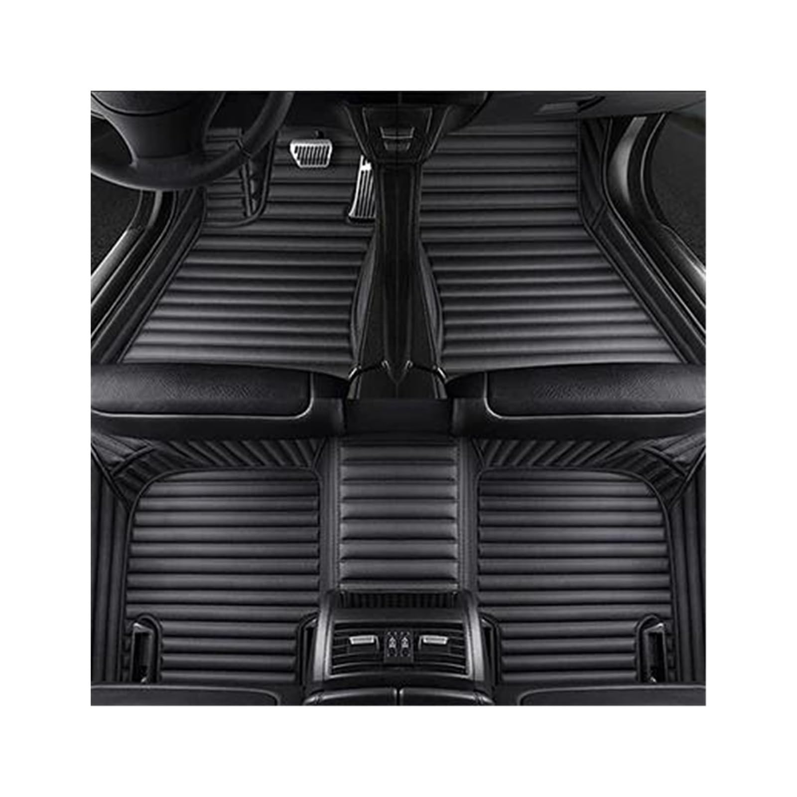 Automatten Maßgeschneiderte Auto-Fußmatte wasserdichte Automatten Schutzpolster Teppiche Für B&MW X3 F25 2011 2012 2013 2014 2015 2016 2017(All Black) von QAQMHVCVB