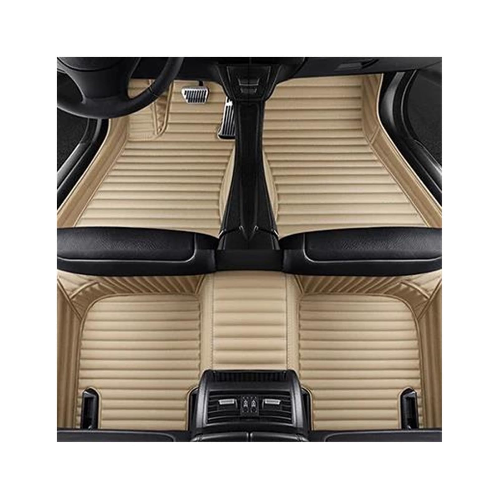 Automatten Maßgeschneiderte Auto-Fußmatte wasserdichte Automatten Schutzpolster Teppiche Für B&MW X3 F25 2011 2012 2013 2014 2015 2016 2017(Beige) von QAQMHVCVB