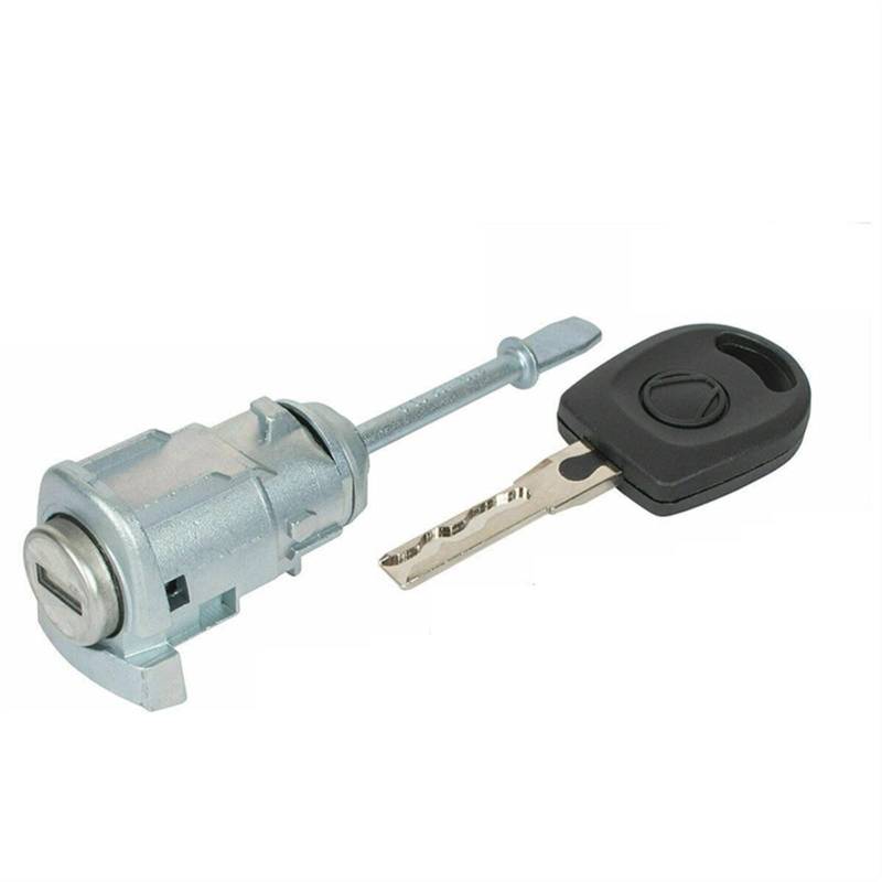 Autotürschloss ﻿QASULER Linker Ringt-Fahrertür-Schließzylinder, for Seat, Cordoba Ibiza III 6L3837167B 6L3837168B mit SCHLÜSSEL 2002-2008(RINGT1 x Key) von QASULER