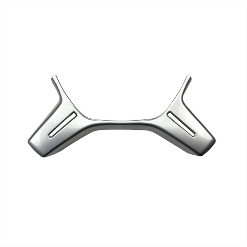 Lenkradverkleidung QASULER Auto-Lenkrad-Rahmenverkleidungs-Abdeckungsaufkleber, for Mercedes-Benz CE GLK CLS M-Klasse W204 W212, silbernes ABS von QASULER