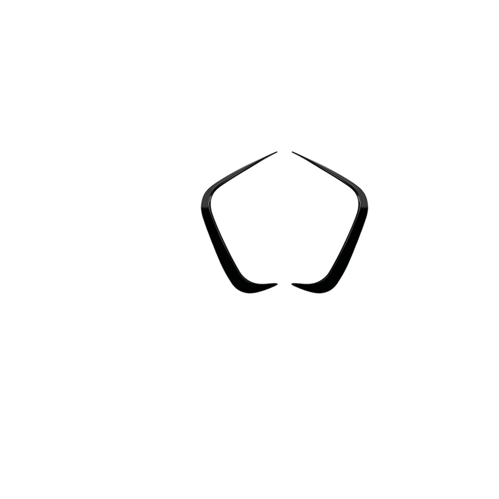 QASULER, for, 2er F87 M2 Coupé 2016-2021 Heckstoßstangen-Seitenlüftungsblende, Karbonfaser-Optik/schwarz glänzend, Kofferraumspoiler-Splitterklappen Ansaugrahmenspoiler(Glossy Black) von QASULER