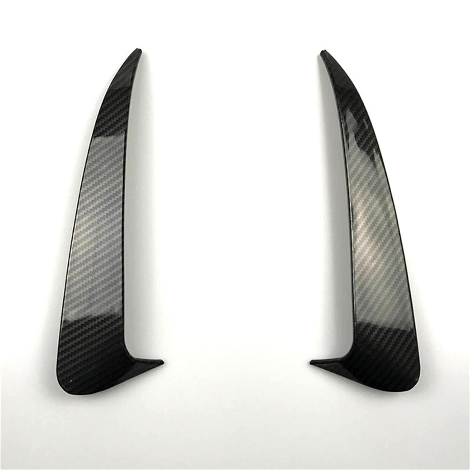 QASULER, for Mercedes-Benz, C-Klasse Sport W205 C43 C63 AMG 2014-2021 4-türige Heckstoßstange Seitliche Entlüftungsleiste Kotflügel Spoiler Auslass Splitter Ansaugrahmenspoiler(Carbon Fiber Look) von QASULER