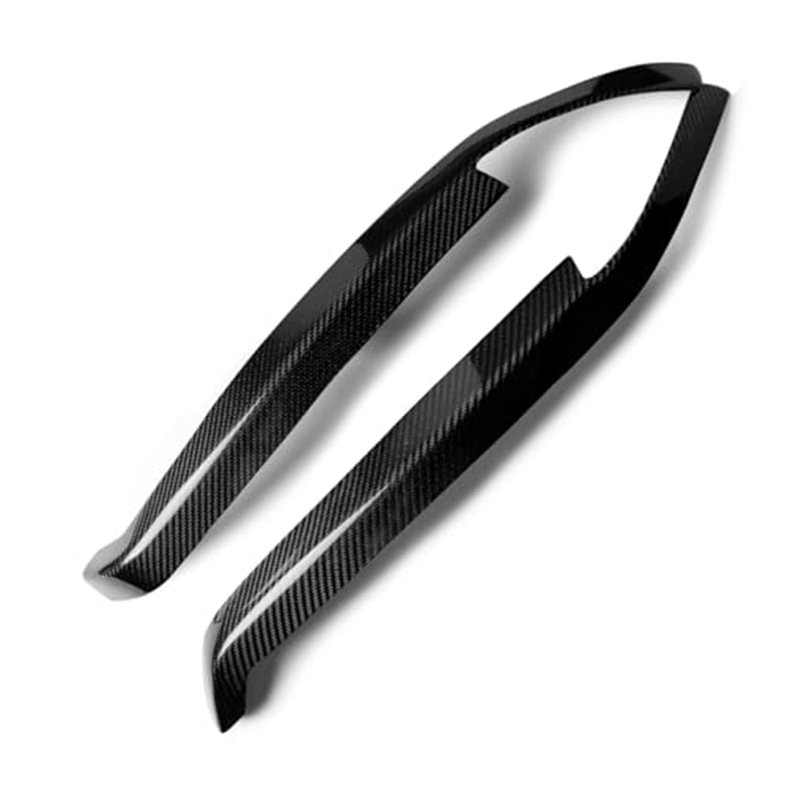 QASULER 1 Paar Real Carbon Fiber Autoscheinwerfer Augenbrauen Augenlider Verkleidungsabdeckung, for Accord, 1994 1995 1996 1997 Lampenhauben Autoaufkleber Frontspoiler Stoßfängerlippenschutz für Kraft von QASULER