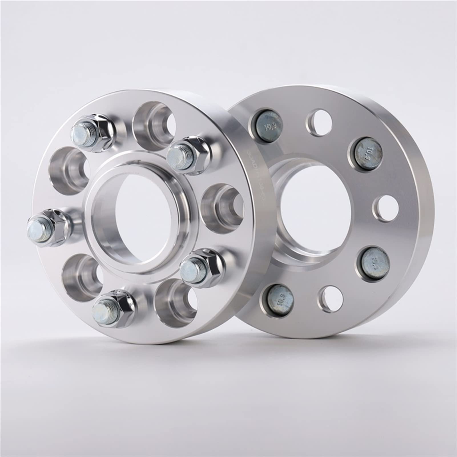 QASULER 2 stück PCD 5x120 CB 74,1mm Spurverbreiterung Adapter, for, X5 X6 F15 F16 Geschmiedete Aluminium Legierung Distanzstück-Set für Räder(Silver Spacer 20mm) von QASULER