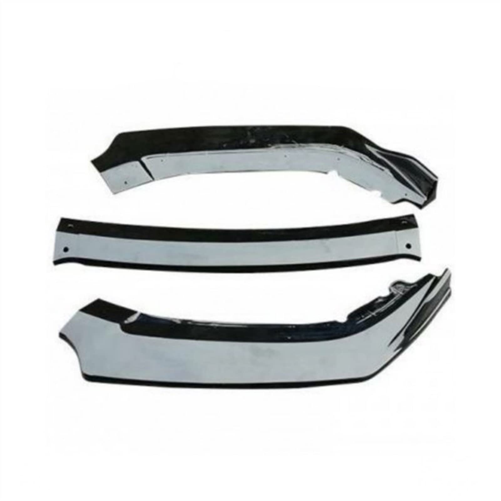 QASULER 3-teiliges Auto-Frontstoßstangen-Lippensplitter-Diffusor-Lippenkörper-Kit, Spoiler-Stoßstangen, for Seat Ibiza MK4 2006–2008, Schwarz Frontstoßstangenlippe von QASULER