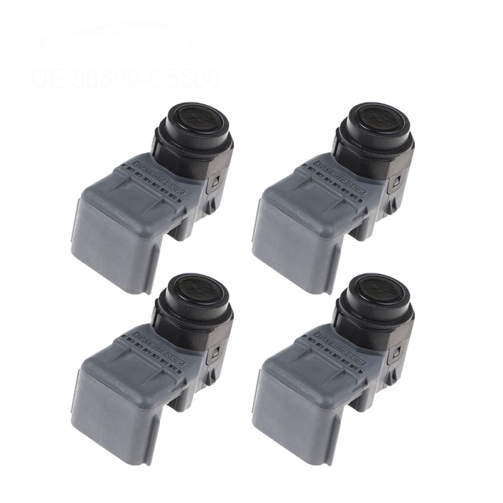 QASULER 4 PCS Parkdistanz PDC Sensor, for Hyundai, for Kia, 96890-C5500 96890C5500 Backup-Sensor(Black) von QASULER