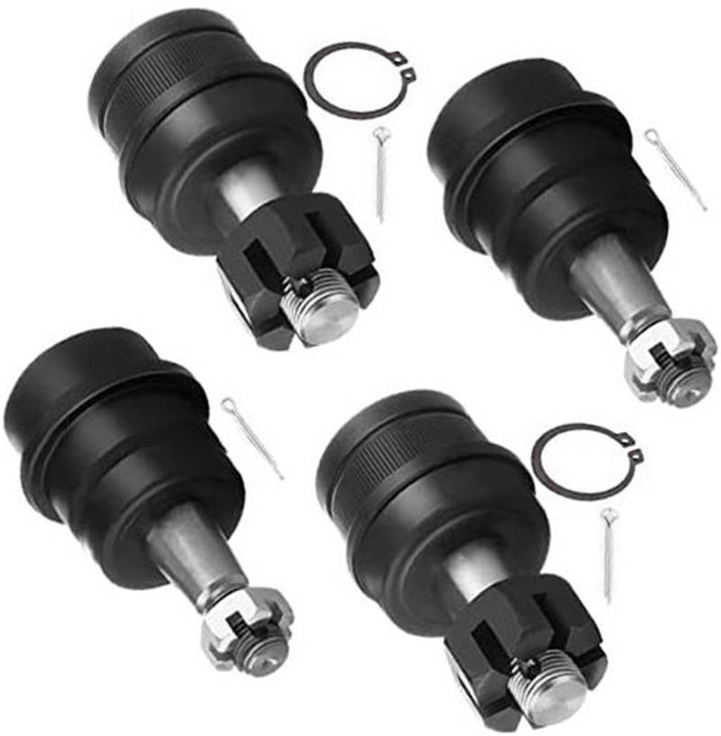 QASULER 4-teiliges Aufhängungsset, 2 untere Kugelgelenke, 2 obere Kugelgelenke, for Jeep, for Cherokee Comanche Grand, for Cherokee Grand Wagoneer TI Wrangler 1990-2001 K3161T K3134T Kugelgelenk für d von QASULER