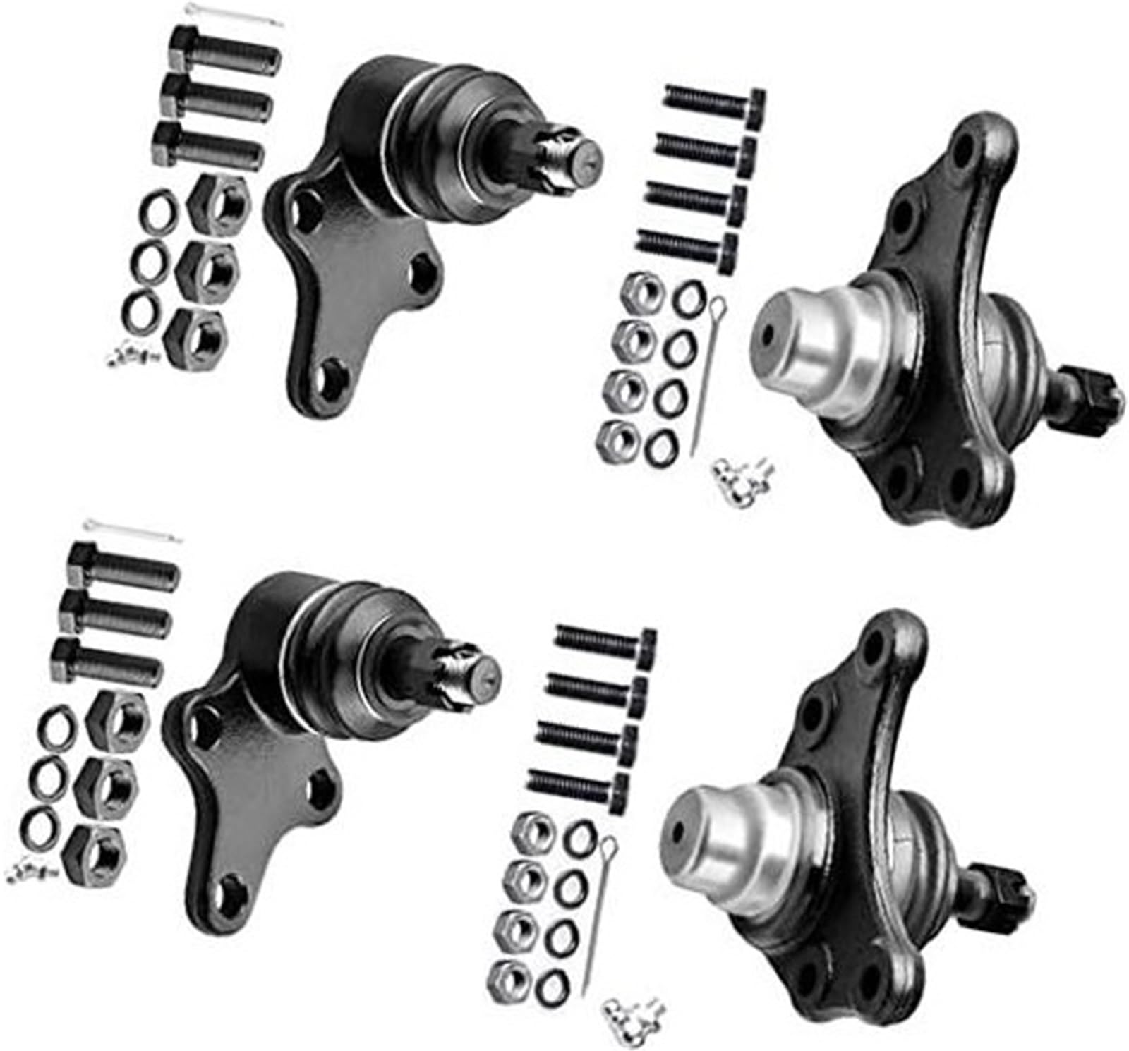 QASULER 4-teiliges RWD-Vorderradaufhängungskit, unteres Kugelgelenk, oberes Kugelgelenk, for 1989-1995, for Toyota, Pickup Kugelgelenk für die Aufhängung von QASULER