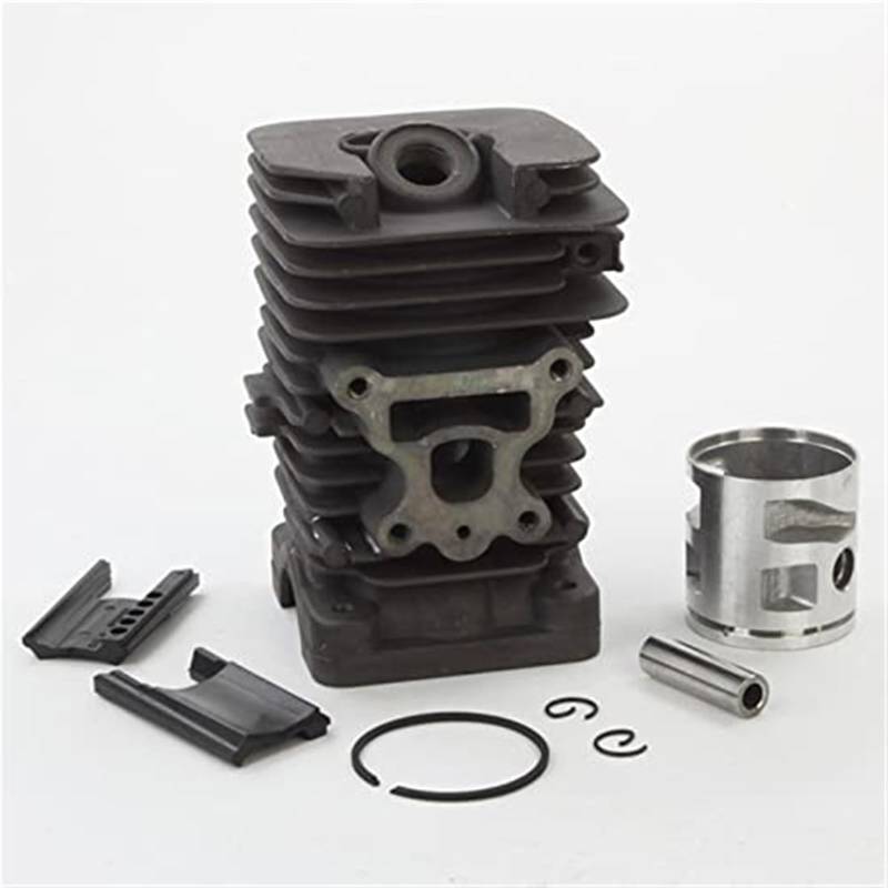 QASULER 41-mm-Zylinder-Kit mit Chrombeschichtung, for Partner, for McCulloch, Mac Cat 742 840 842 Kettensägen-Kolbenringstift-Clips-Baugruppe Austausch des Motorkolbens von QASULER