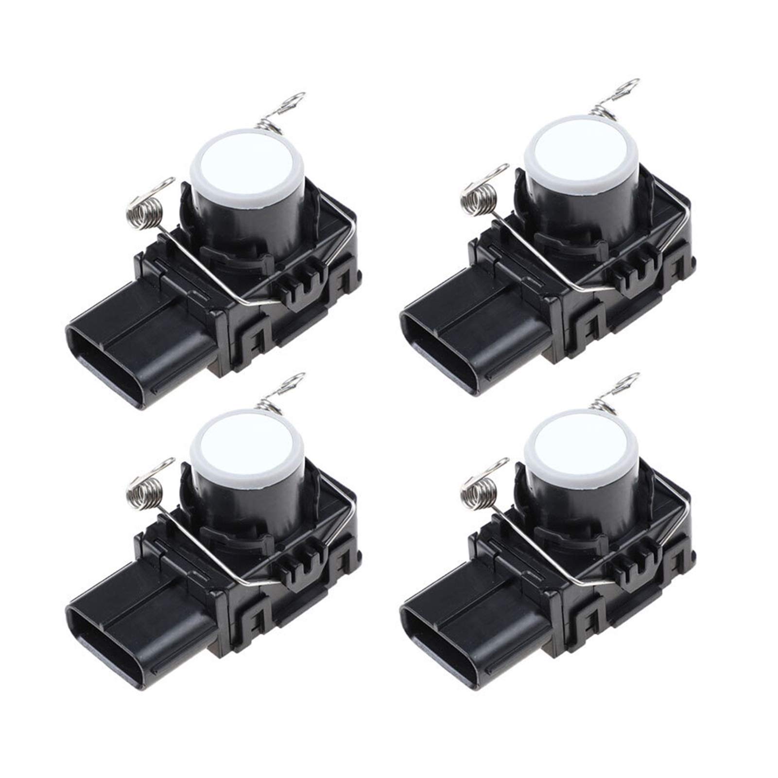 QASULER 4PCS 3 Farbe PDC Einparkhilfe Sensor Estima Previa Land Cruiser, for Lexus, 2008-11 8934128450 Einparkhilfesensor(White) von QASULER