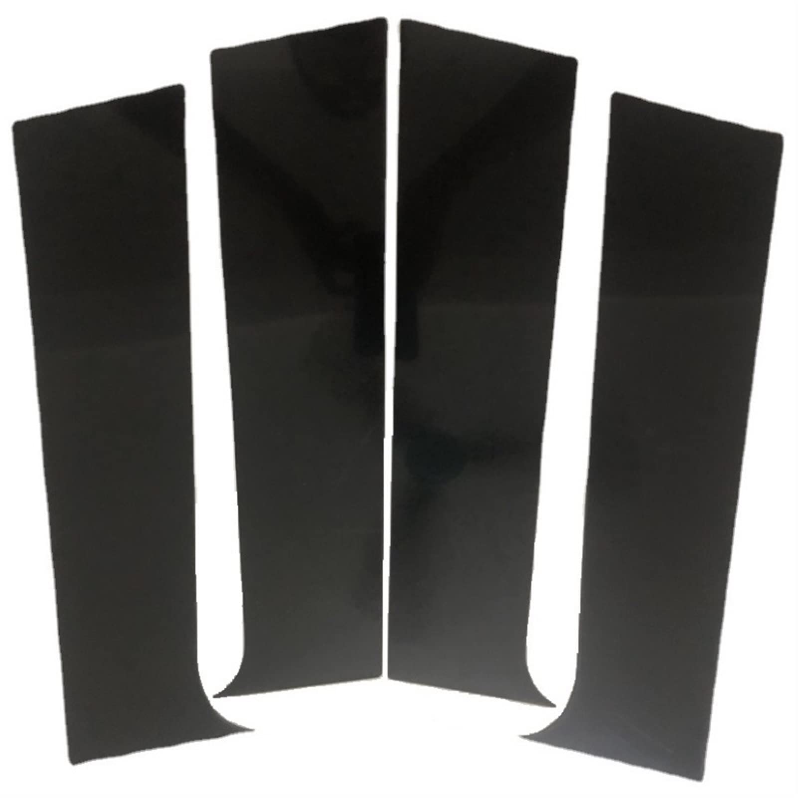 QASULER 4PCS polierte Säulenpfosten, for Peugeot 301 2014-2019, Fensterverkleidungsabdeckung BC-Säulenaufkleber Säulenpfostenabdeckung von QASULER