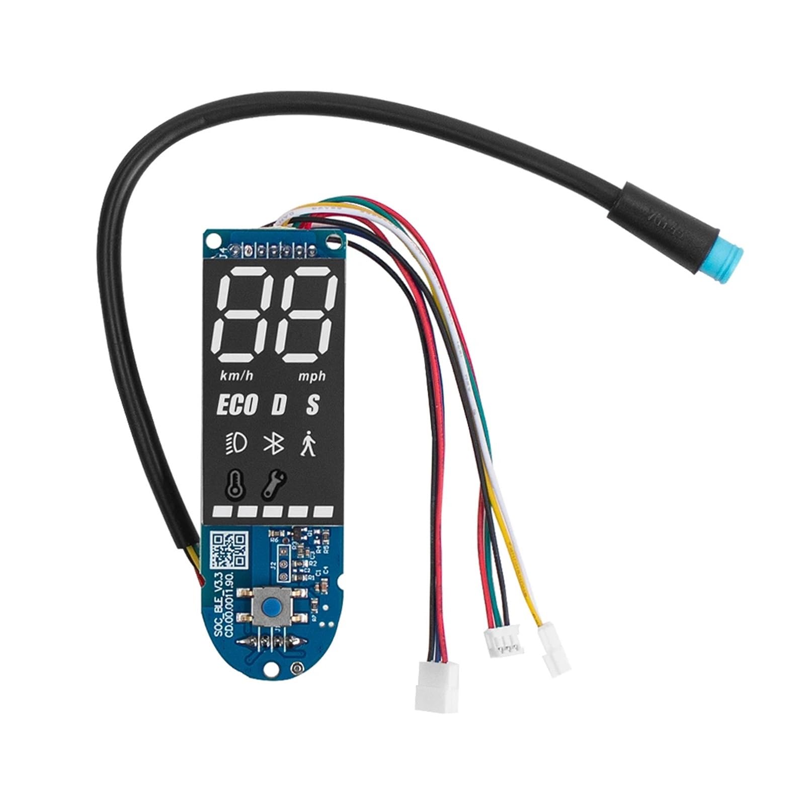 QASULER Armaturenbrett-Display der F-Serie, for Segway, for Ninebot, for F20 F25 F30 F40 Folding, for Smart, Elektroroller-Armaturenbrett-Abdeckungsschutzteile Bedienfeld für Elektroroller(Dashboard) von QASULER